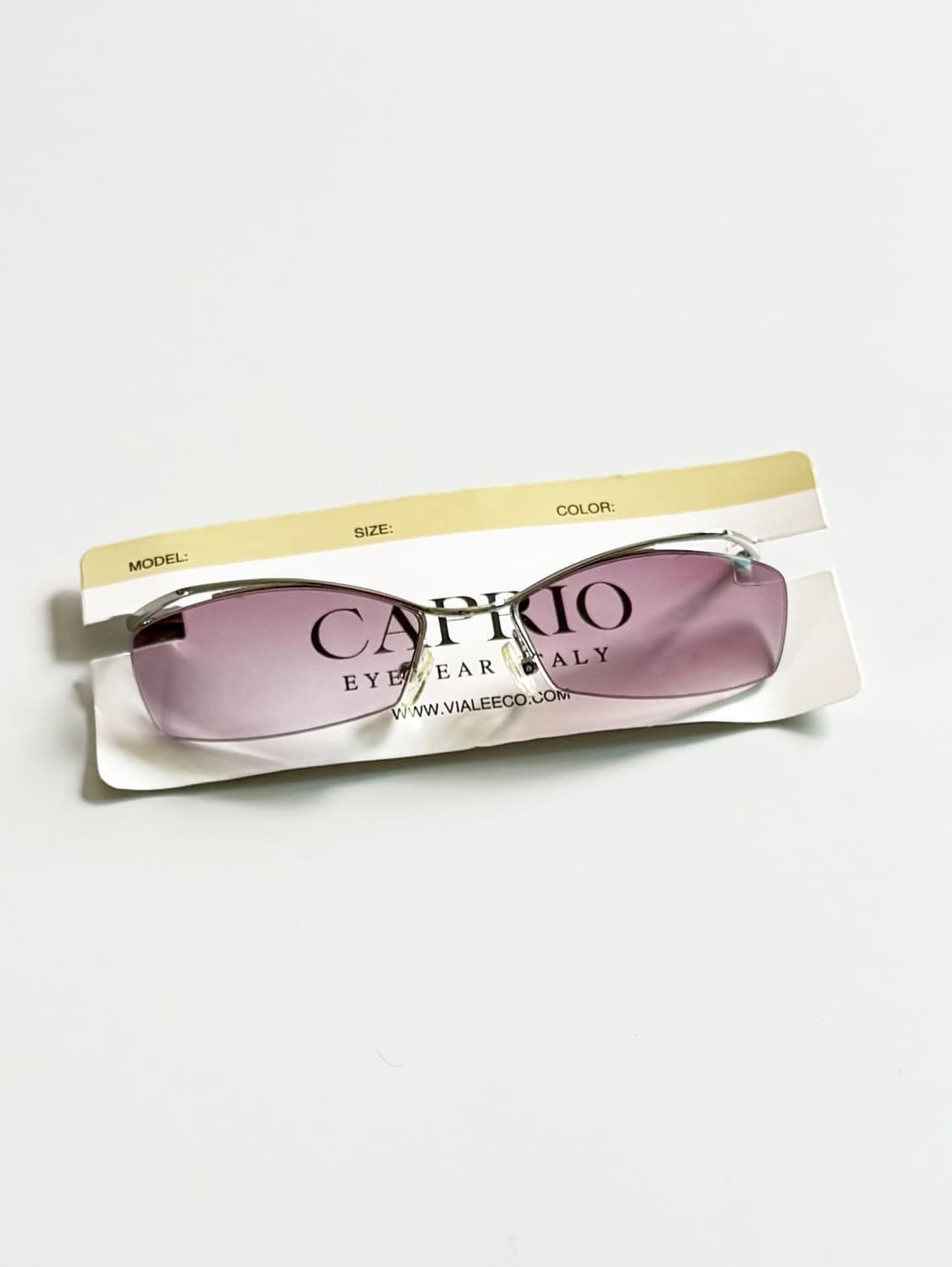 CAPRIO 반무테 스퀘어 메탈 프레임 빈티지 틴트 선글라스 상품이미지1