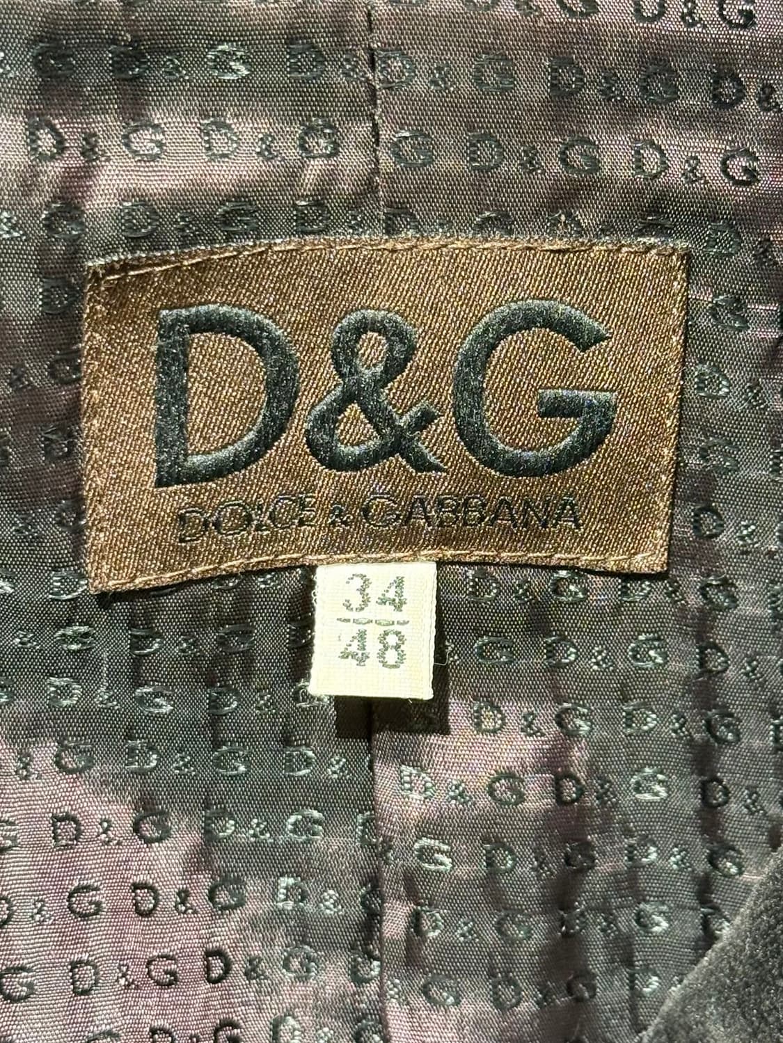 돌체앤가바나 블랙 벨벳 더블 브레스티드 코트 상품이미지7