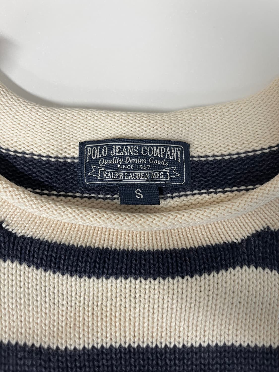 S) 폴로 진스 스트라이프 코튼 니트 상품이미지4