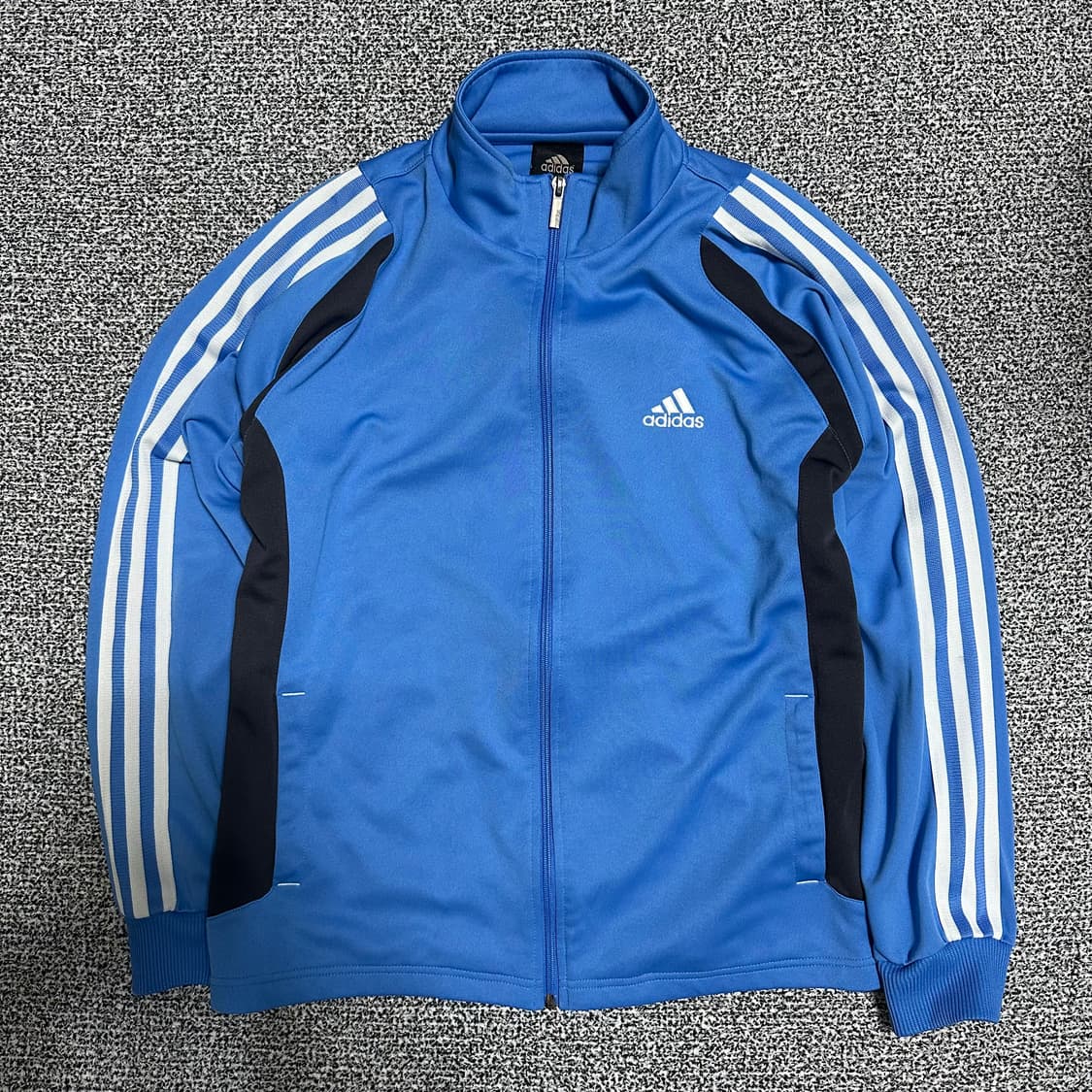 (100) 아디다스 삼선 하늘색 트랙탑 져지 상품이미지1