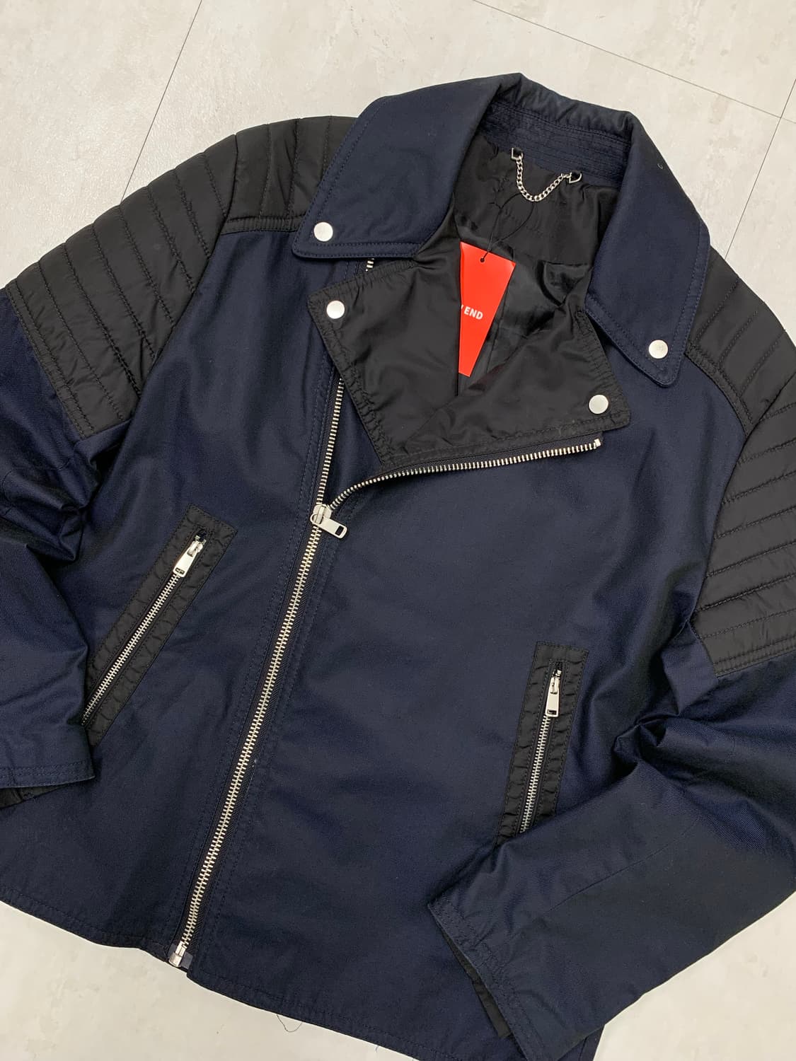 딥 네이비 바이커 자켓 #709 상품이미지2