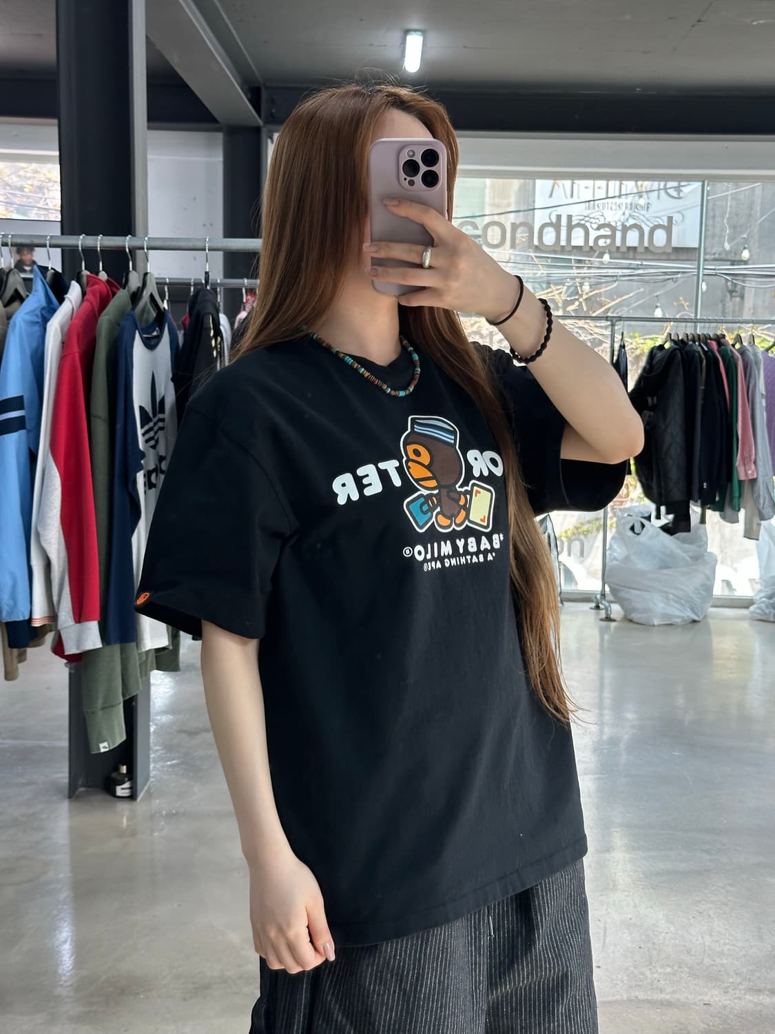 베이프 x PORTER 스탠드 마일로 반팔티 상품이미지2