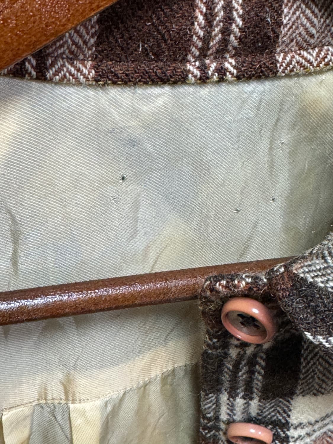 체크 카라 코트 상품이미지4