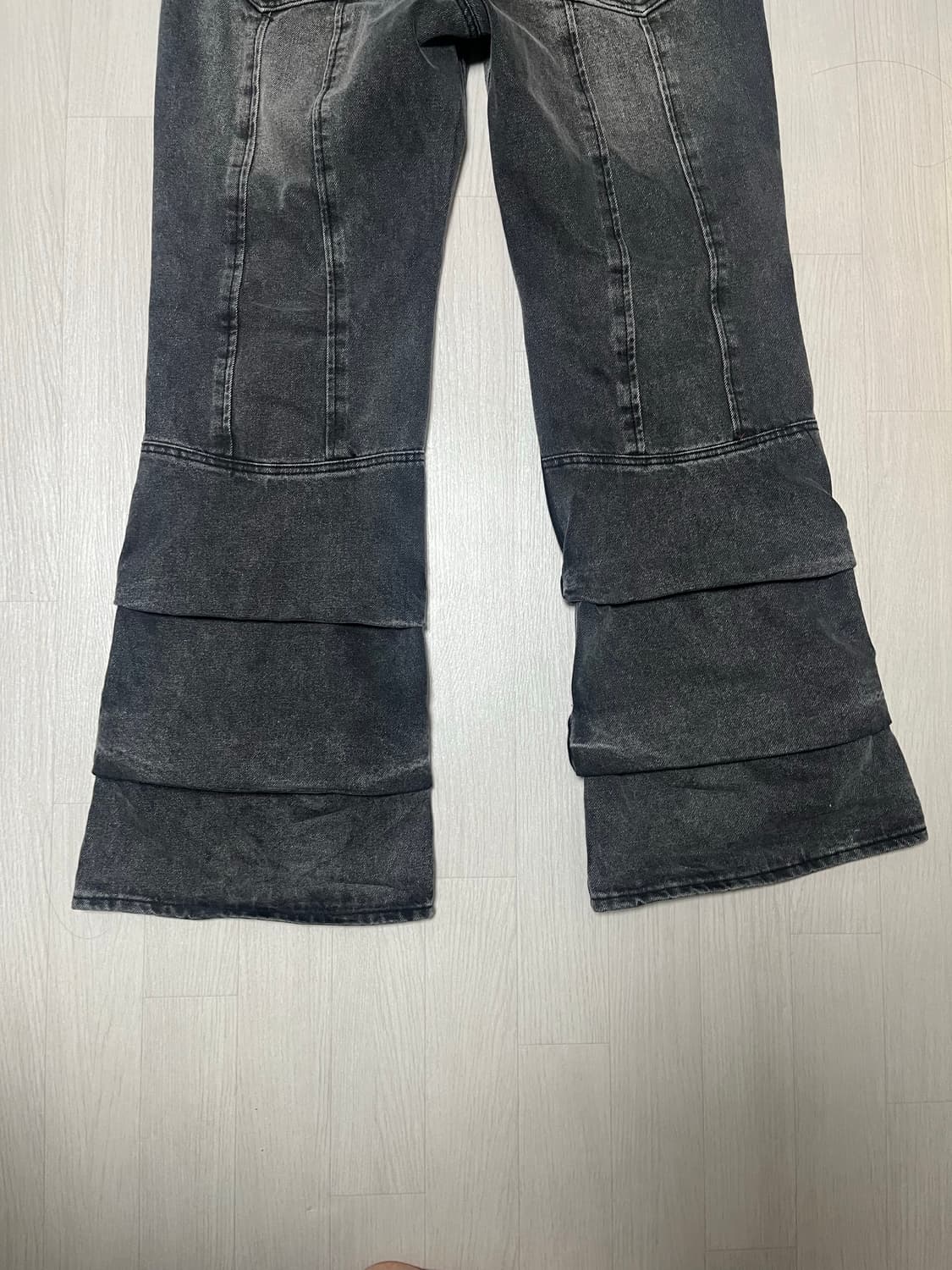 etce 스태킹 플레어 데님팬츠 L사이즈 상품이미지7