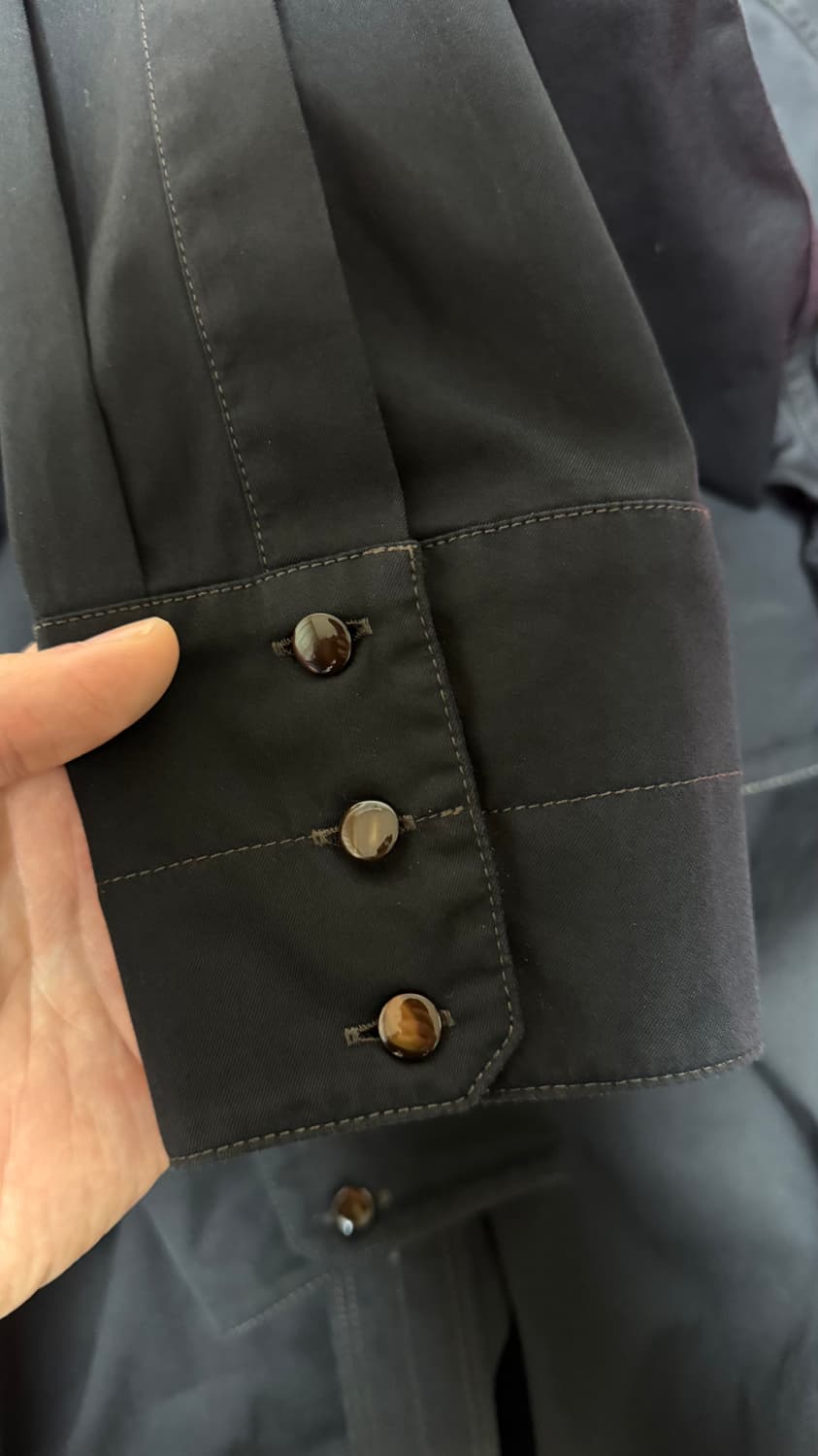 [48] 23SS 르메르 웨스턴셔츠 블랙 상품이미지3