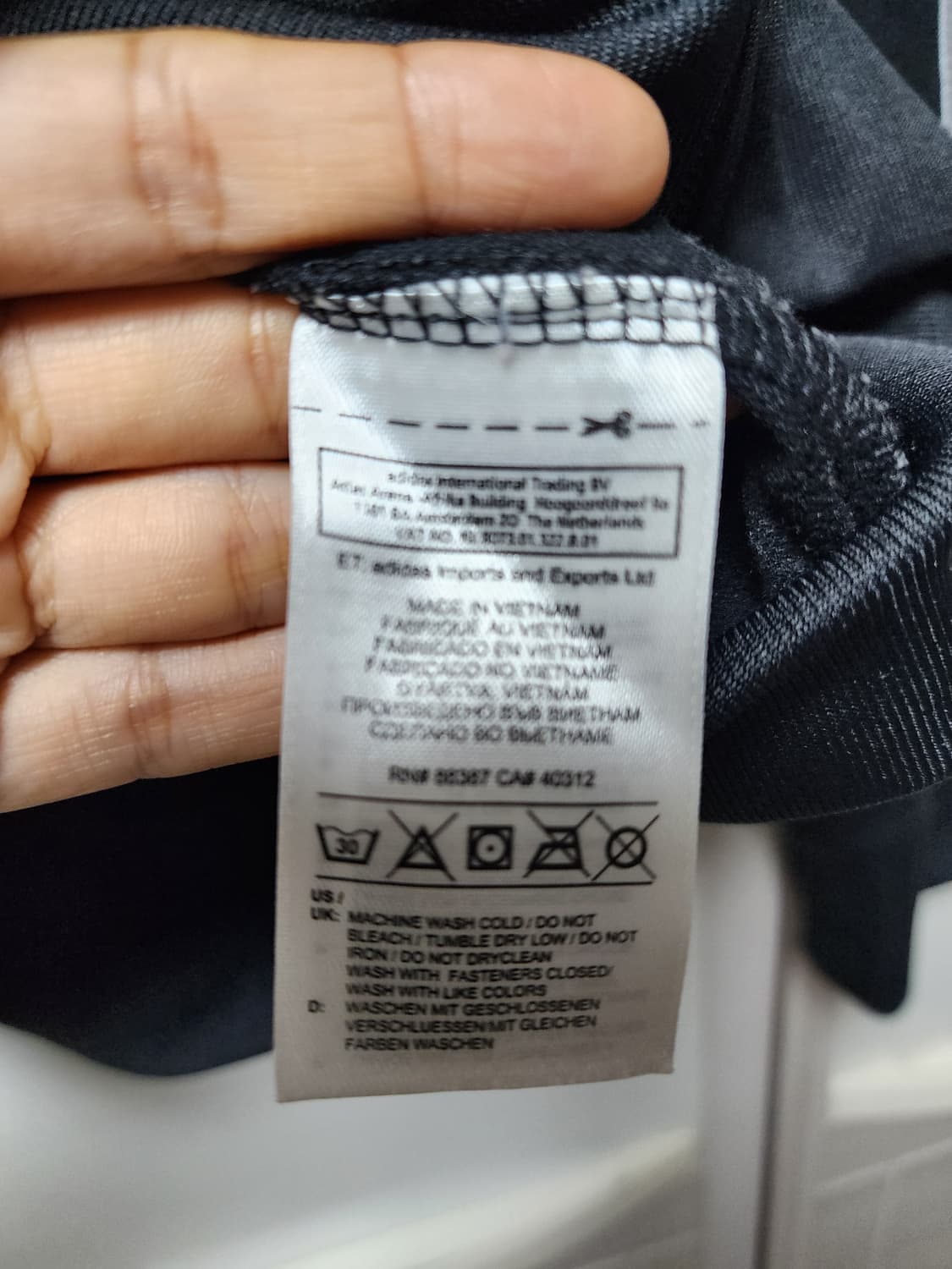 (해외판) 아디다스 첼시 블랙 실버삼선 져지 (S) 상품이미지5