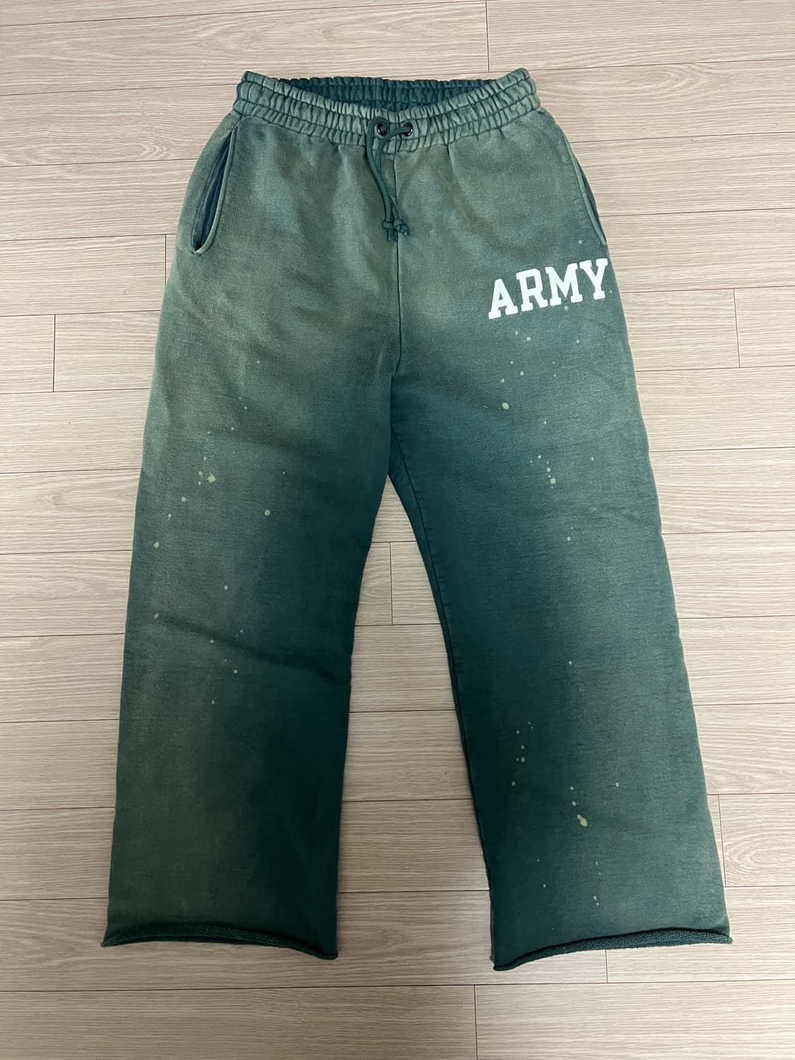 바우와우 아미 에이징 스웻팬츠 그린 L사이즈 상품이미지1