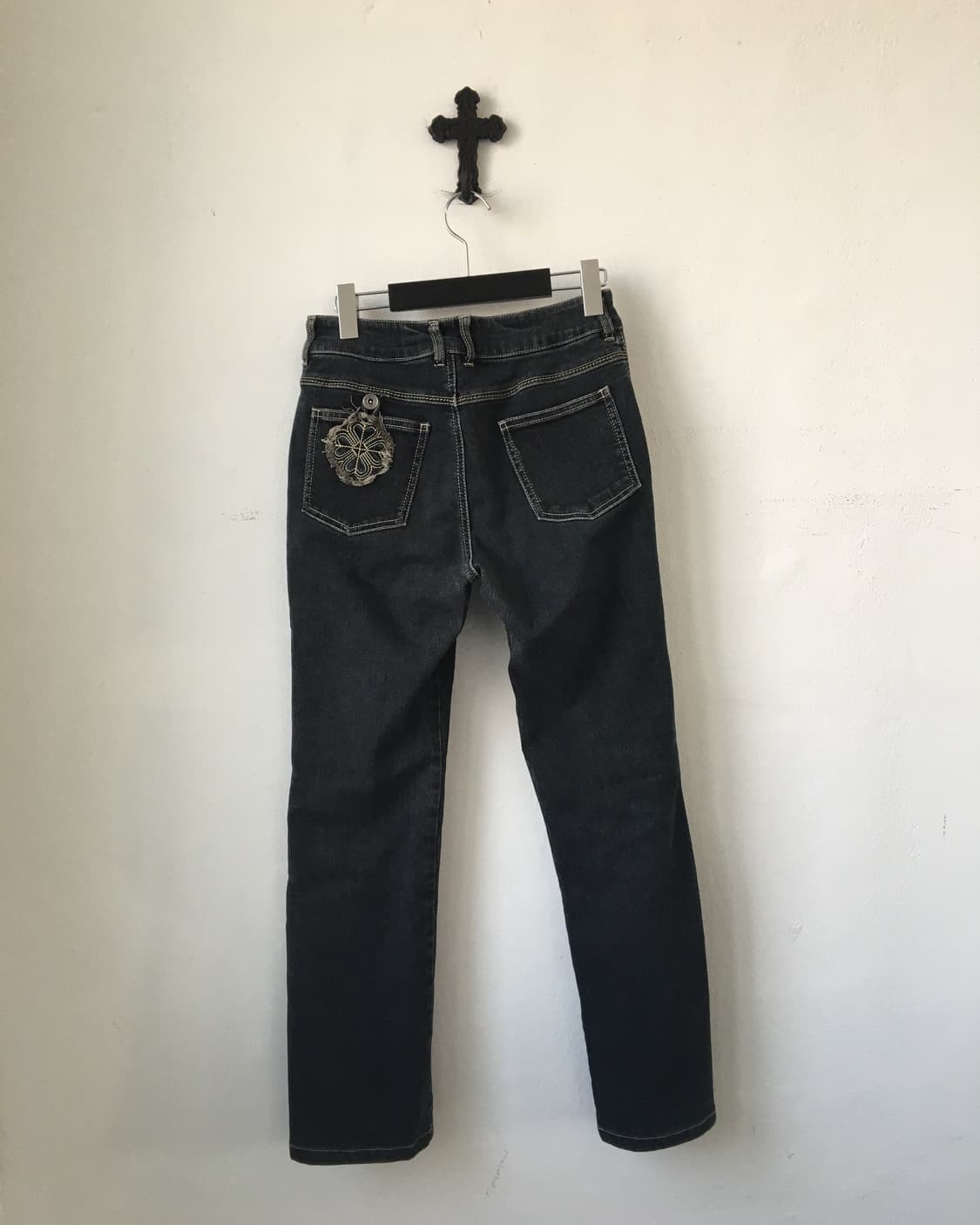 Side embroidery point cotton pants 상품이미지3