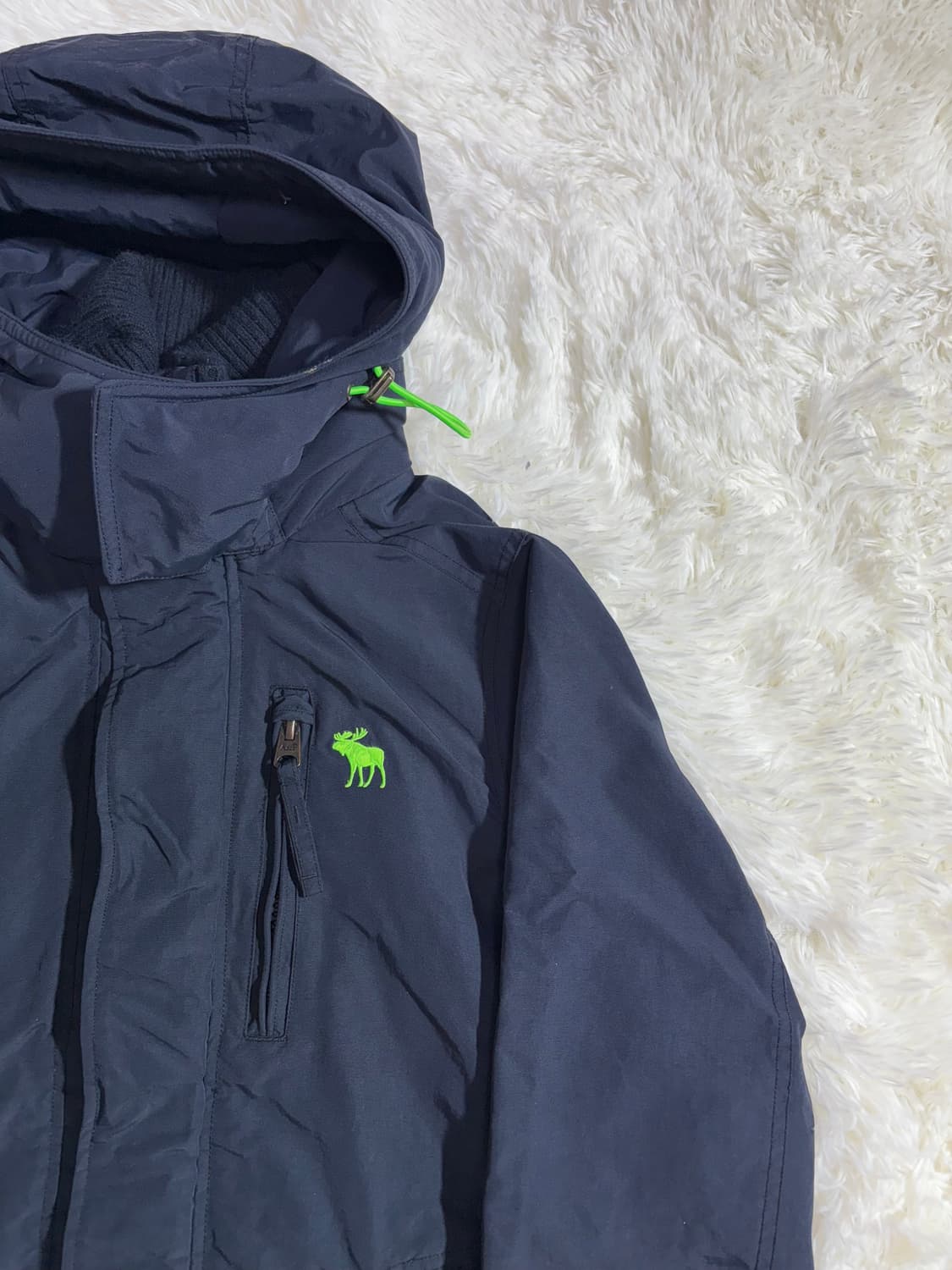 아베크롬비 다크네이비 자수로고 자켓  상품이미지5