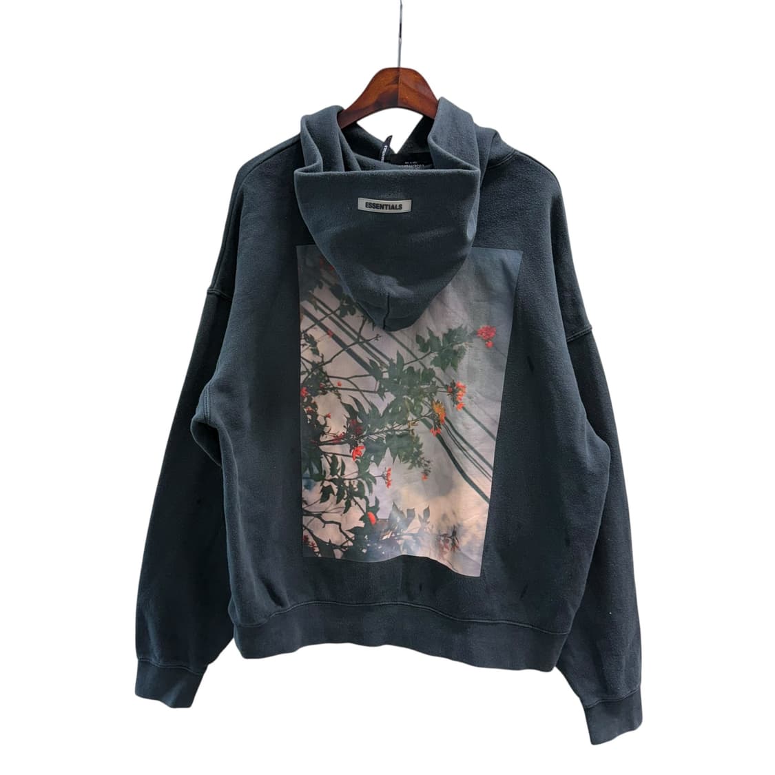 [M] 에센셜 피어오브갓 블랙 후드티 상품이미지3