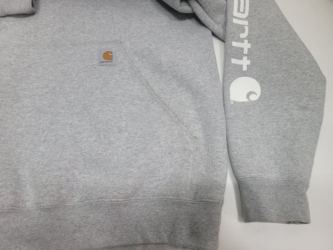 carhartt 칼하트 미드웨이트 팔로고 후드 티셔츠 / 남 M 그레이
 상품이미지4