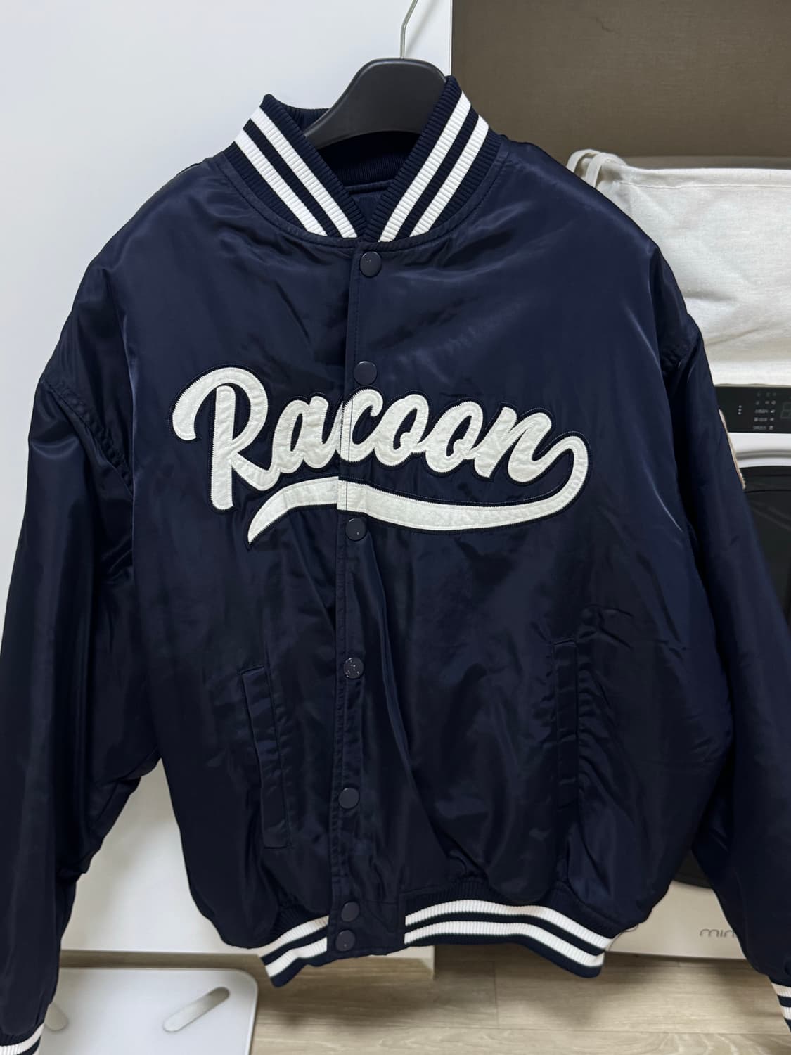 [테이크이지]  라쿠 베이스볼 오버자켓(네이비) 상품이미지2