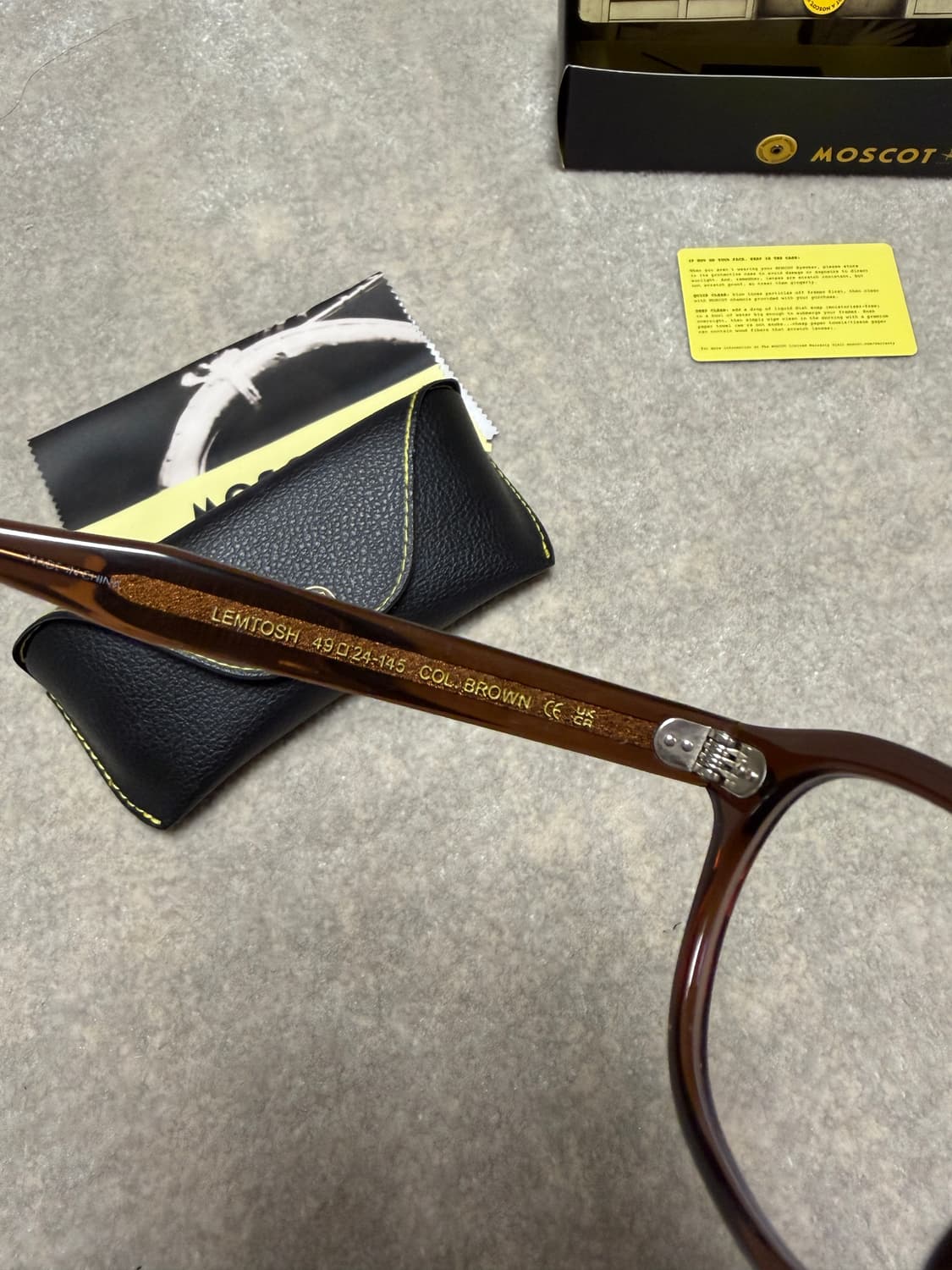 모스콧 렘토쉬49 브라운 새상품(블루라이트 렌즈O) 상품이미지6