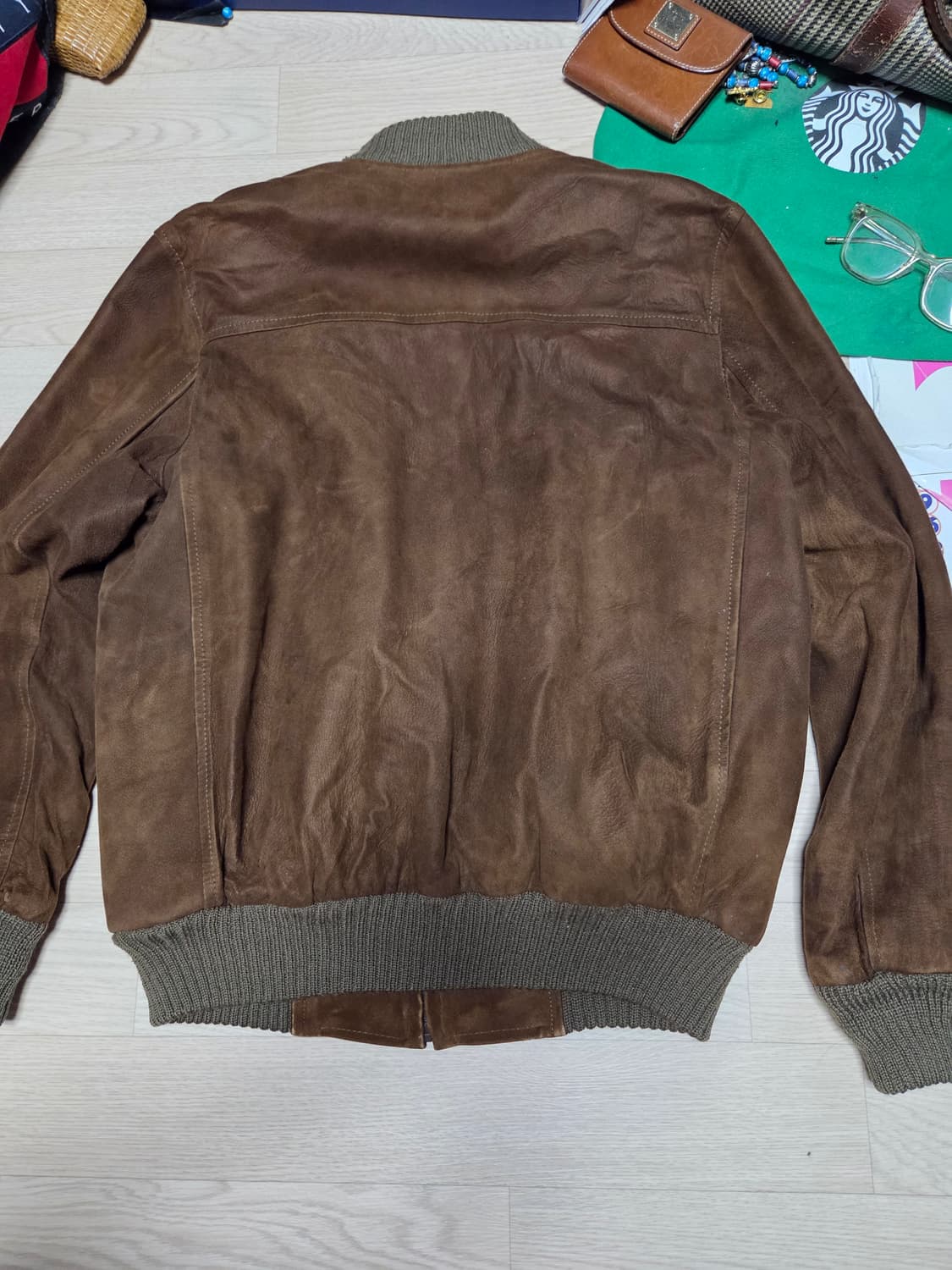 MATARDORN 스웨이드 자켓 봄버 보머 점퍼  상품이미지7