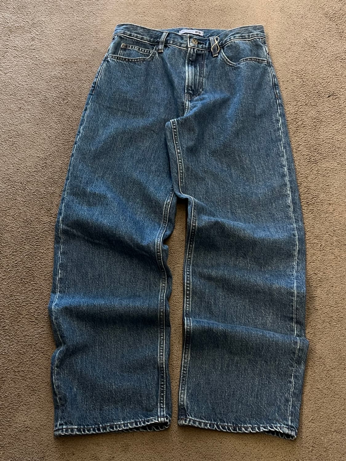 유니클로 jw앤더슨 스트레이트 데님 새상품 처분  상품이미지1