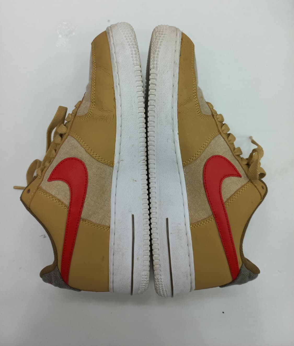 나이키 에어포스1 로우 캔버스 스우시 베이지 255mm 상품이미지6