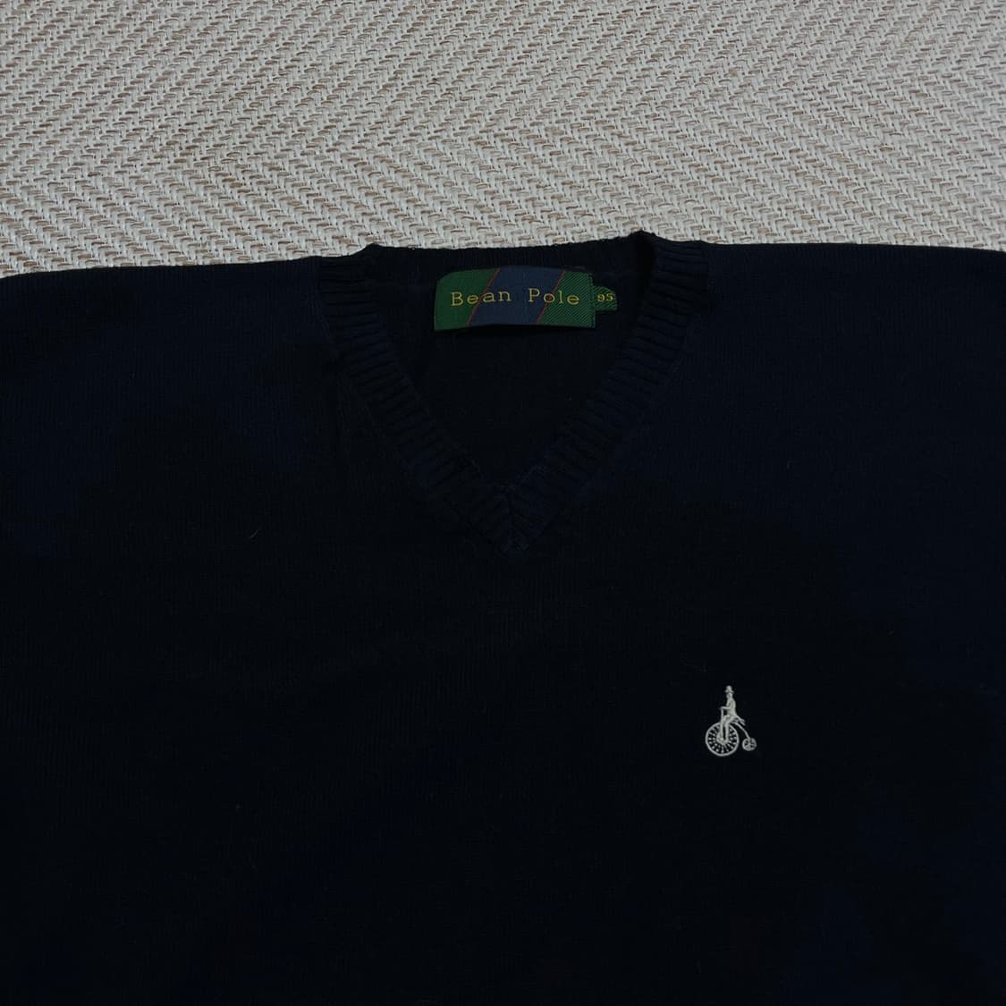 [정품] 빈폴 네이비 화이트로고 니트[ 95 ] 상품이미지4