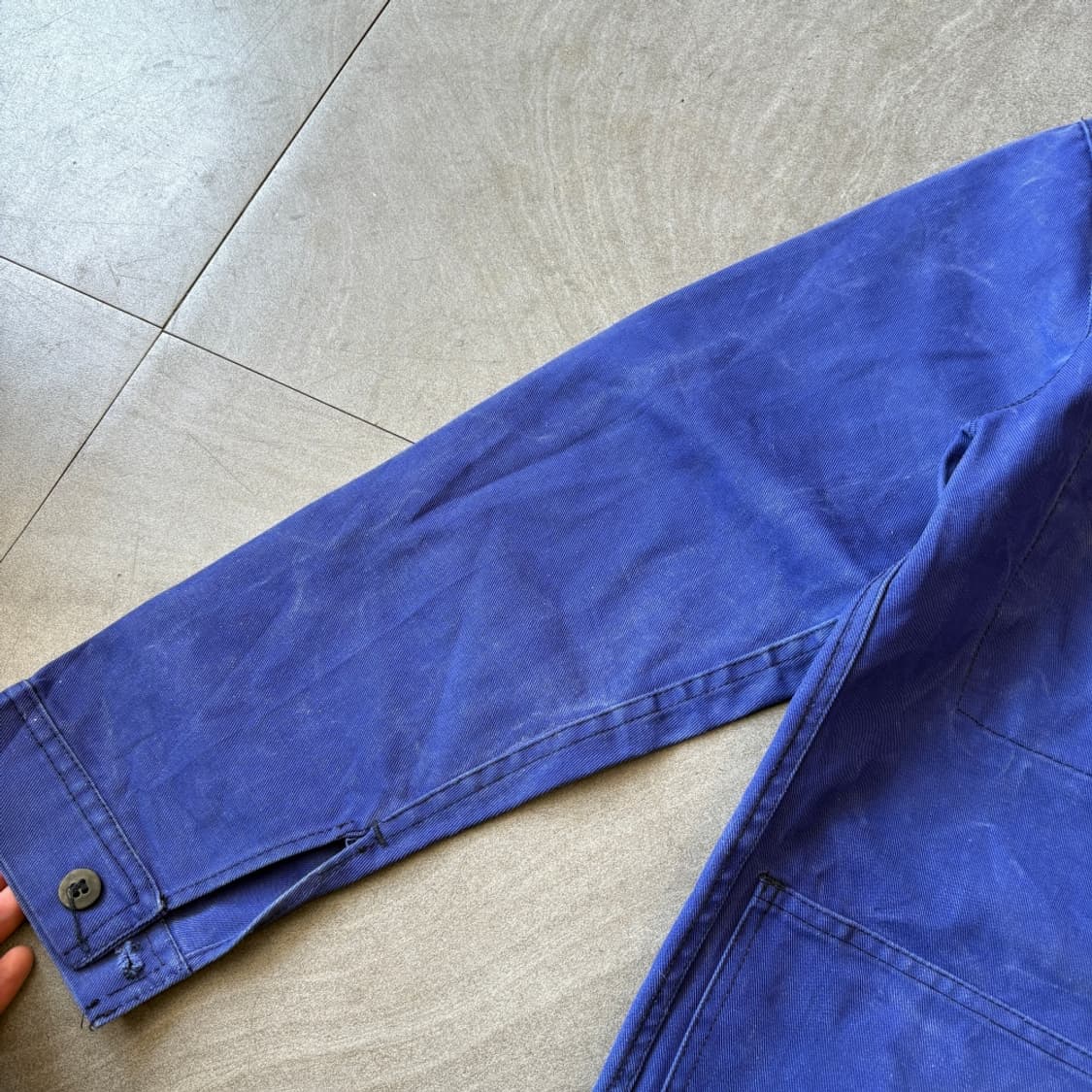 90년대 빈티지 프랑스 생산 프렌치 워크 트윌코튼 자켓 상품이미지3