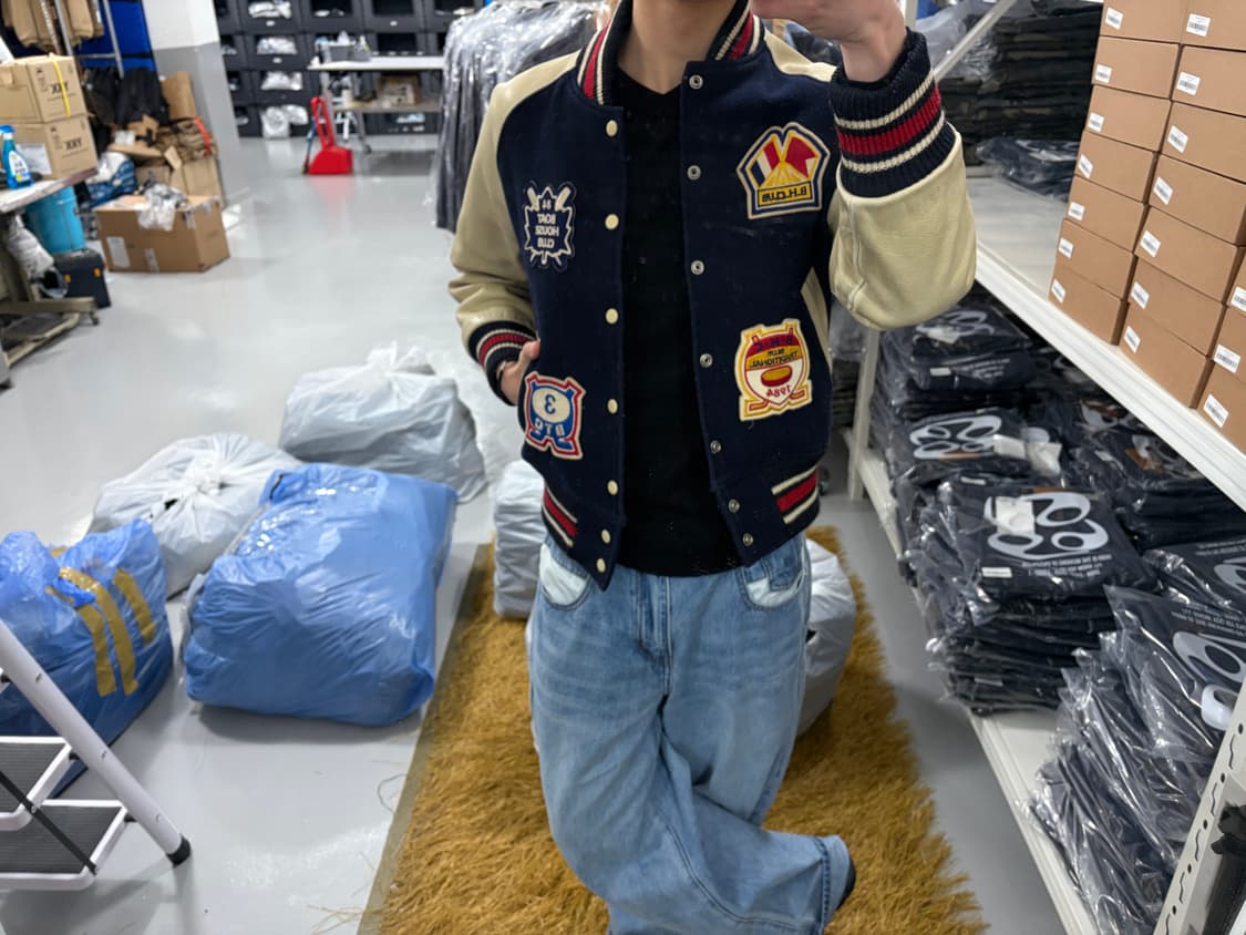 80‘s vintage 바시티 자켓 상품이미지1