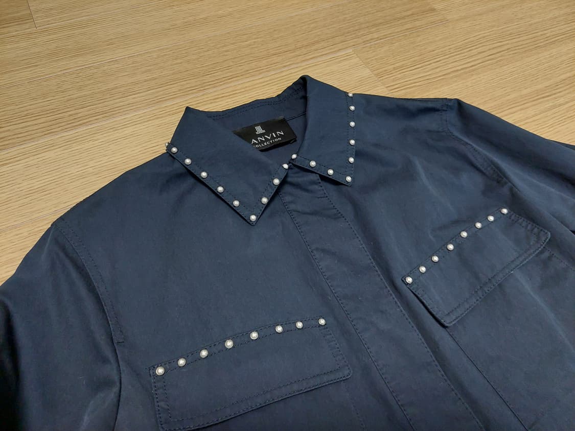 랑방 컬렉션 진주 바스락 투포켓 셔츠 자켓 상품이미지5