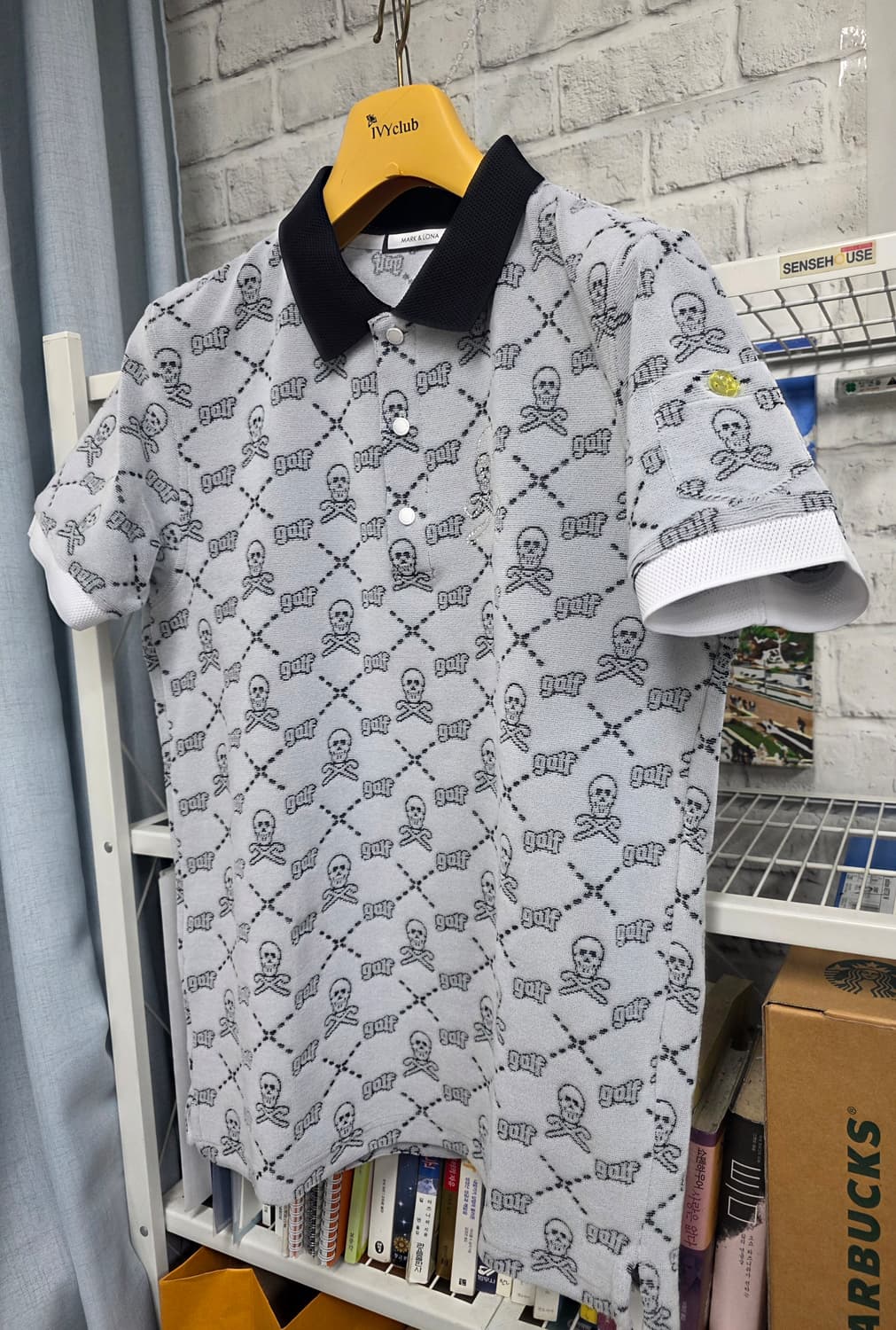 마크앤로나 남성 골프반팔티 100 스컬 폴로셔츠 MM64 상품이미지2