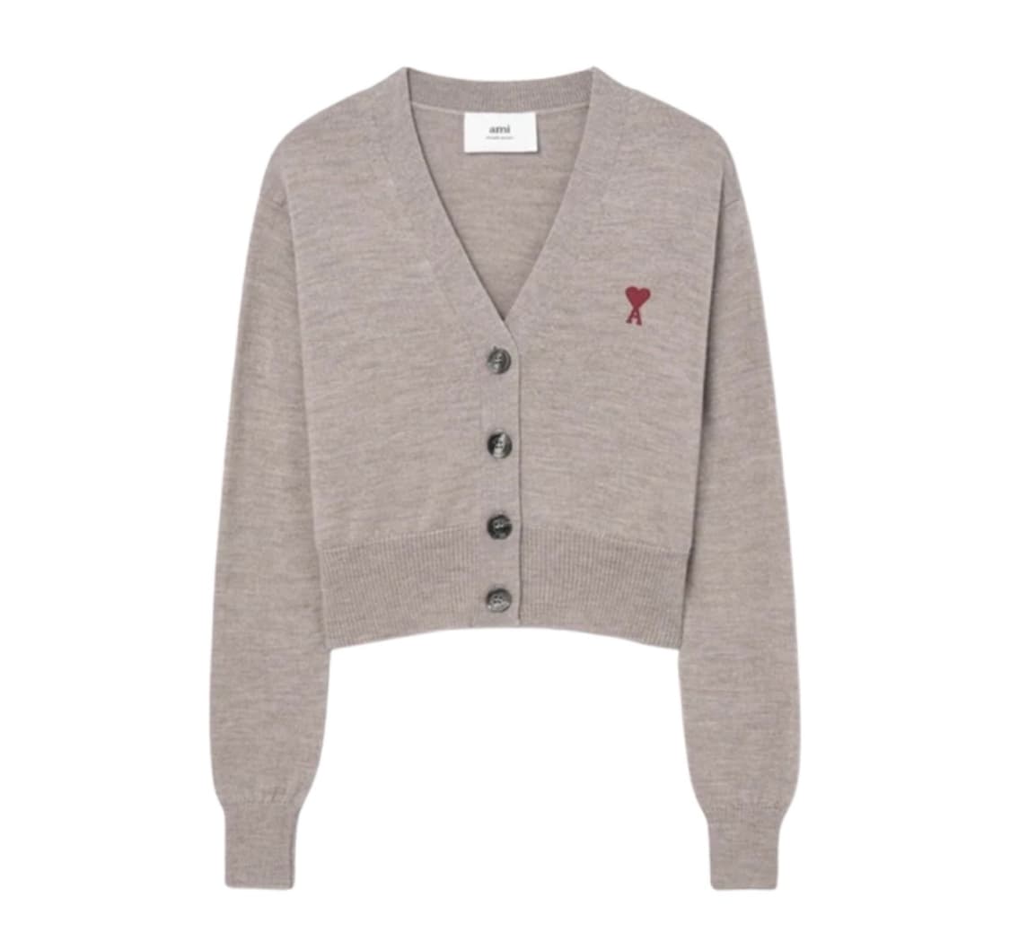 아미 스몰로고 여성 크롭 가디건 상품이미지5
