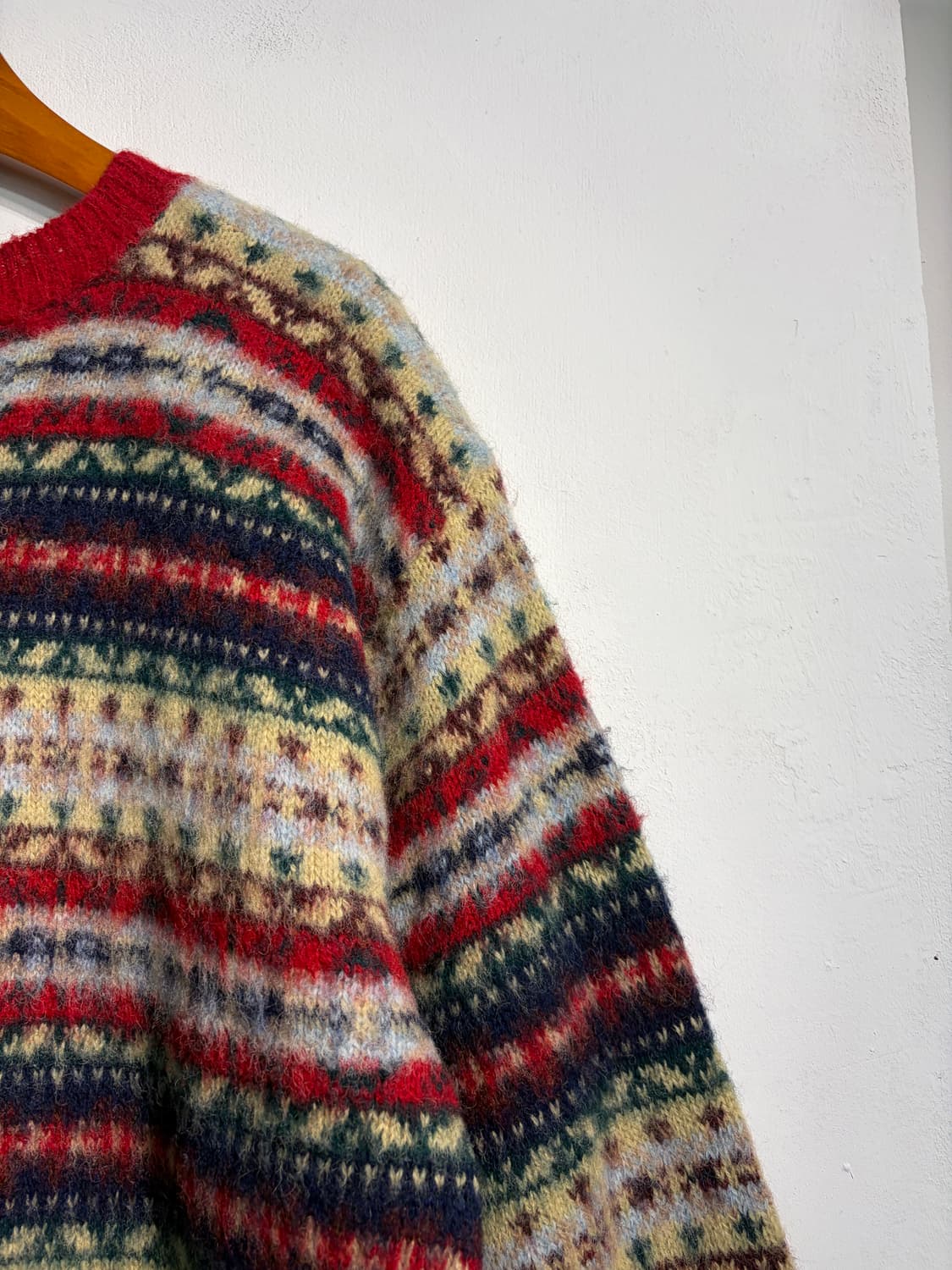 울 100% 노르딕 페어아일 니트 상품이미지5