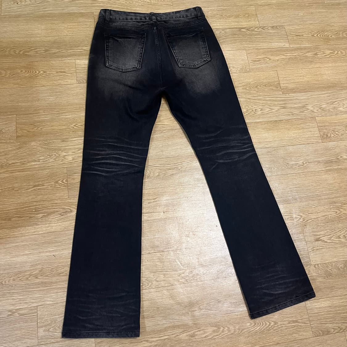 46) 엘무드 베놈 플레어핏 데님 미드나잇 블랙 슬림 부츠컷 상품이미지3