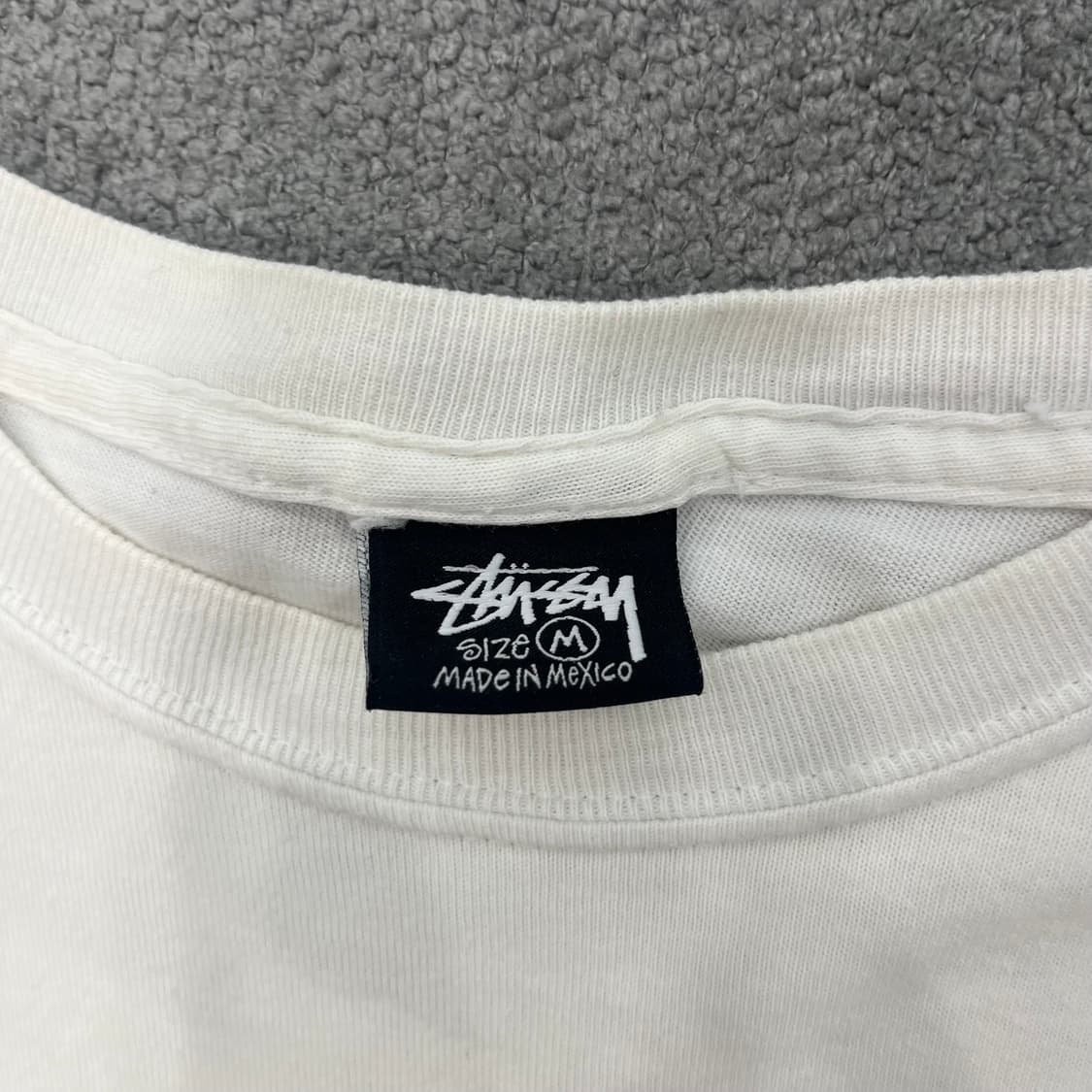 M 스투시 화이트 반팔 티셔츠 상품이미지5