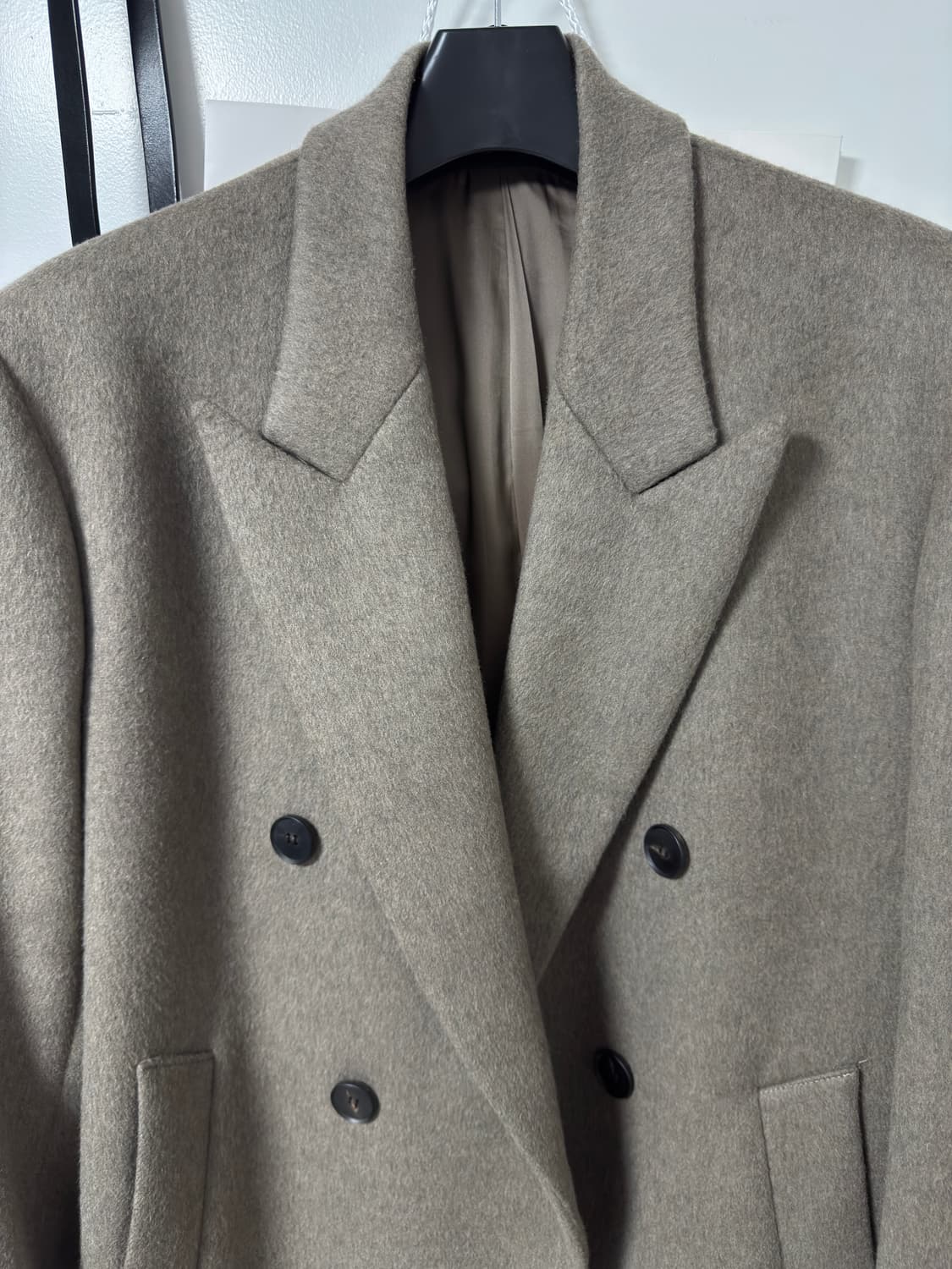 마마가리 / 캐시미어 더블코트 카키베이지 / 48사이즈 상품이미지2