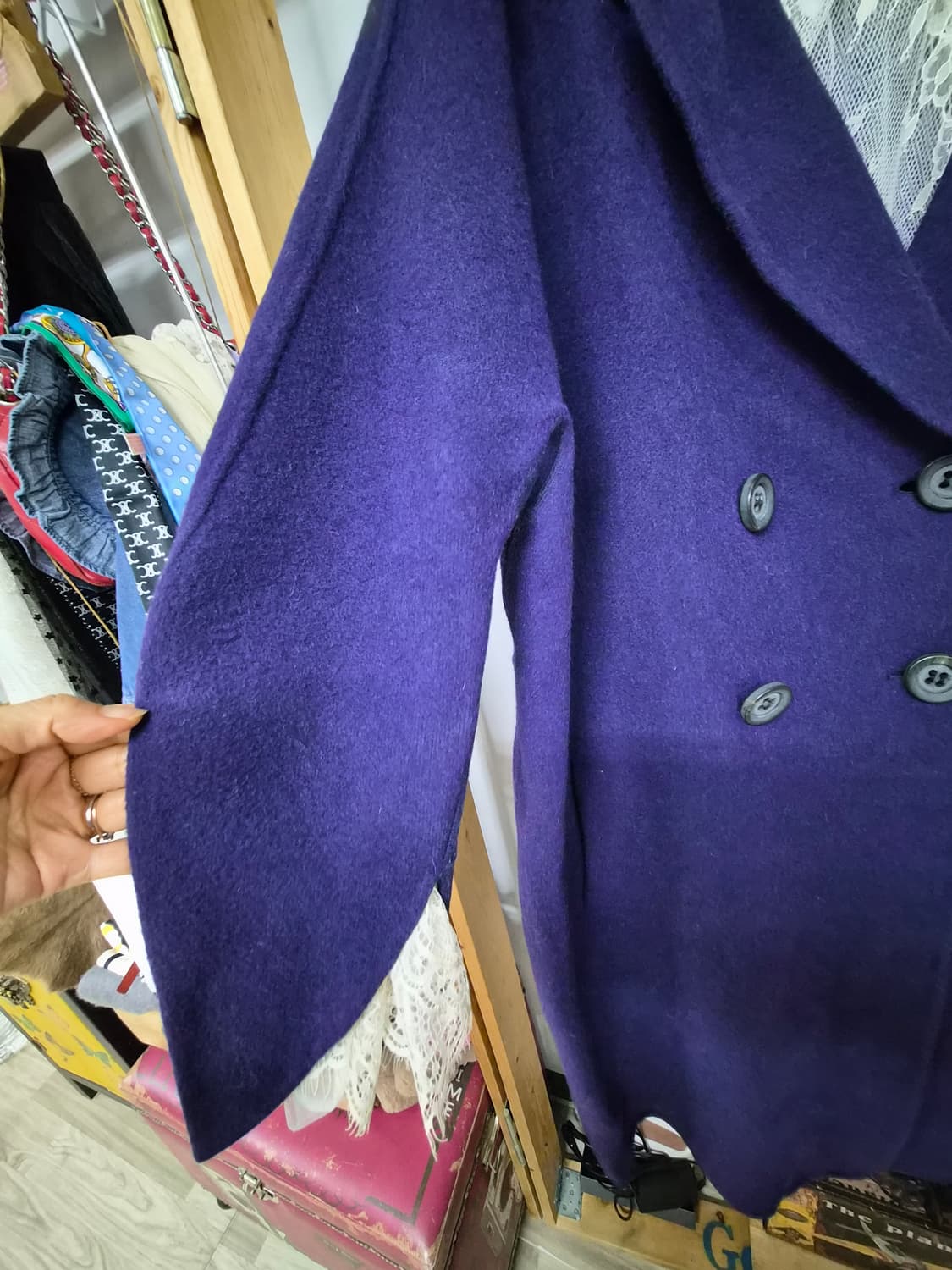 시스템  핸드메이드  코트 (Royal Purple) 상품이미지5