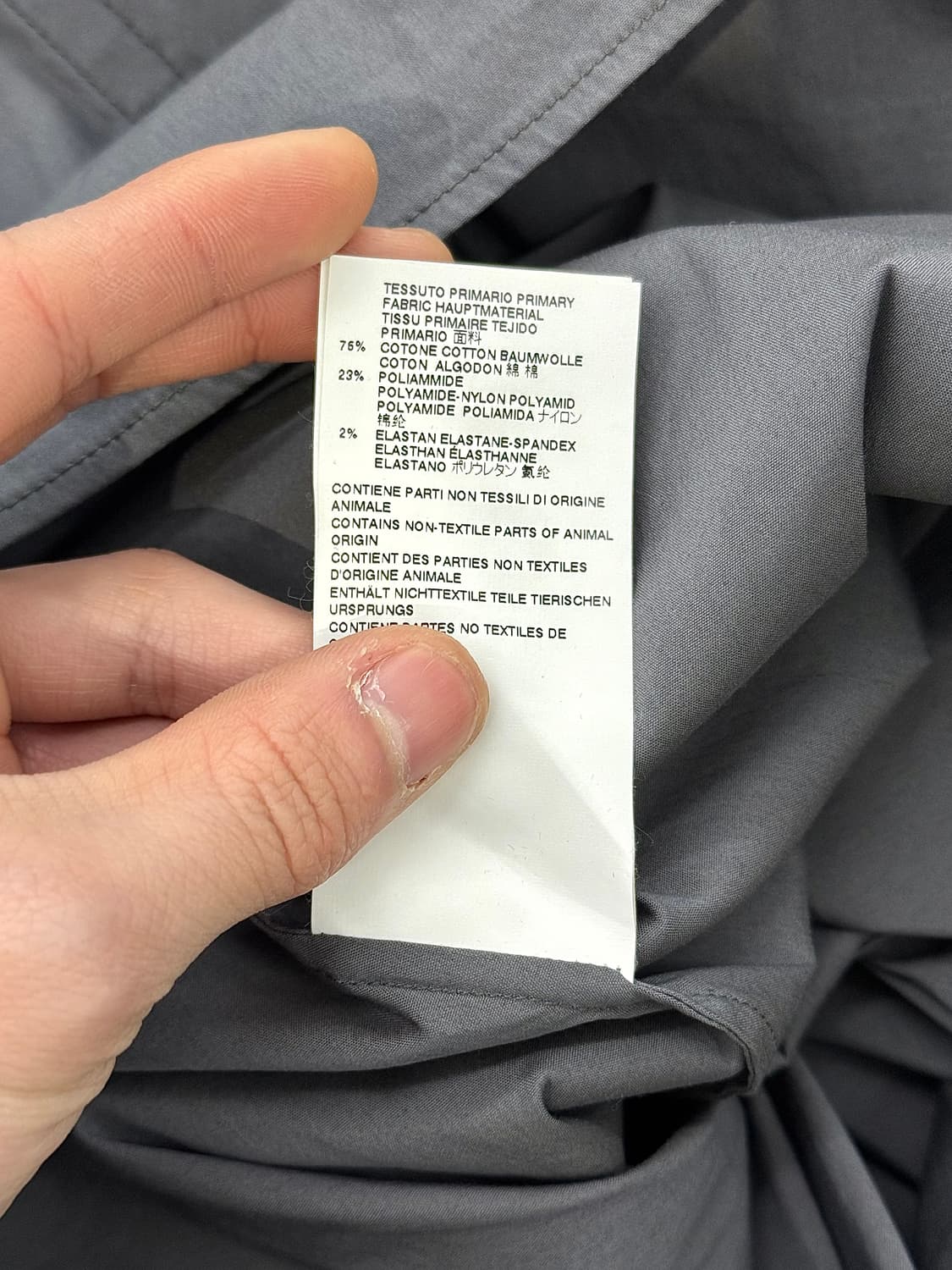 메종 마르지엘라 그레이 펜슬 포켓 히든 집 라바 셔츠 상품이미지10