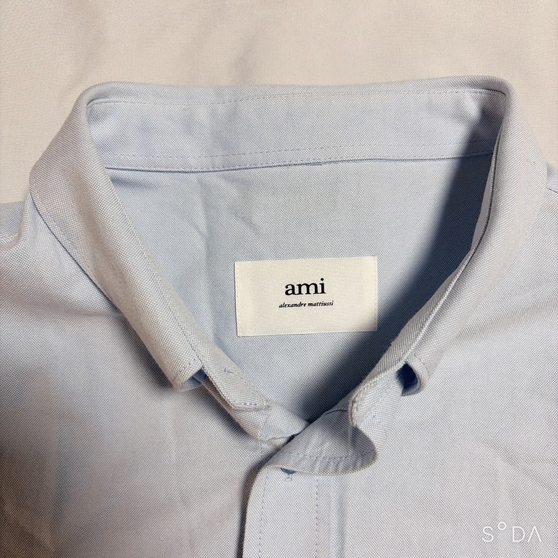 아미 빅로고 셔츠 스카이블루 상품이미지3