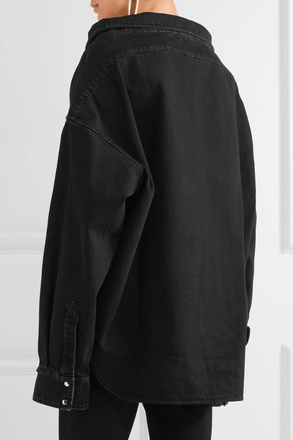 발렌시아가 핀치드 데님 셔츠 자켓 38 상품이미지2