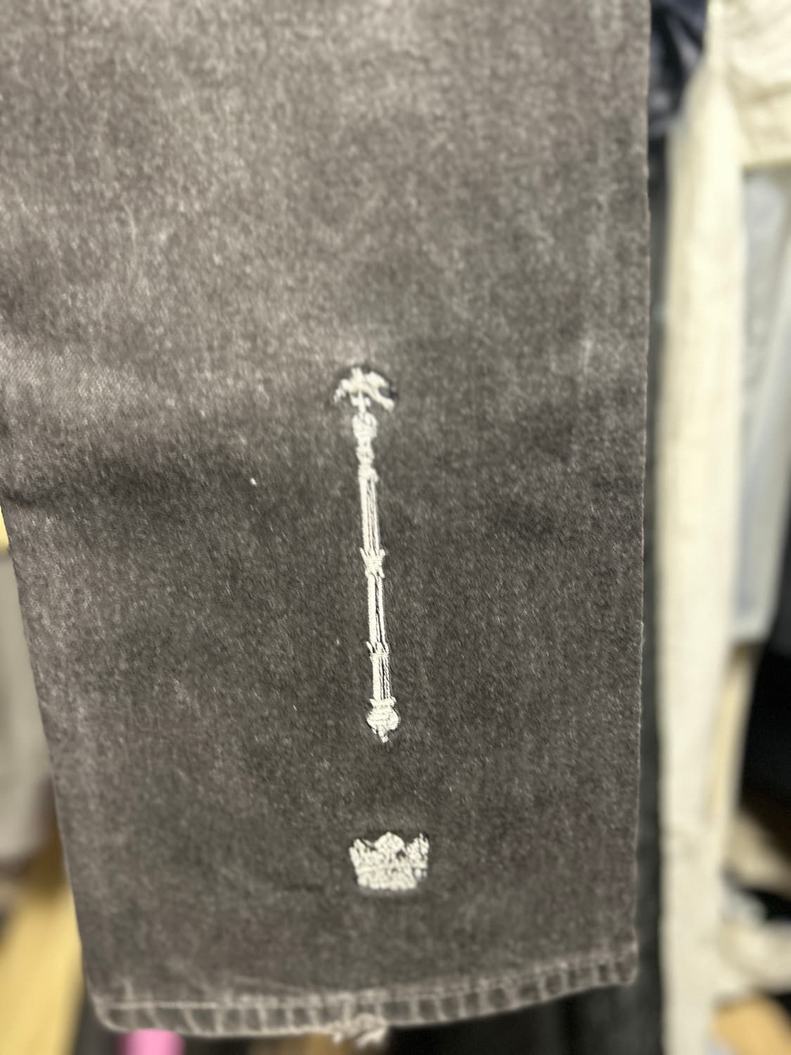 칠드런오브더 디스코댄스 22패치 자수 흑청 데님 1 상품이미지6