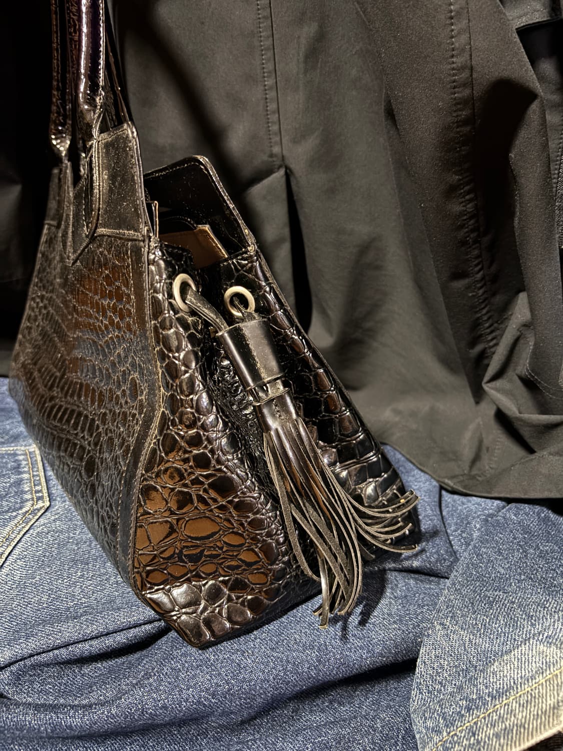 vintage elegance dote leather bag 상품이미지5