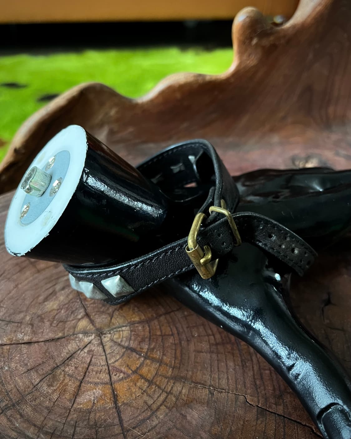 Jpn Vintage Rock Studs Leather Bracelet 상품이미지3