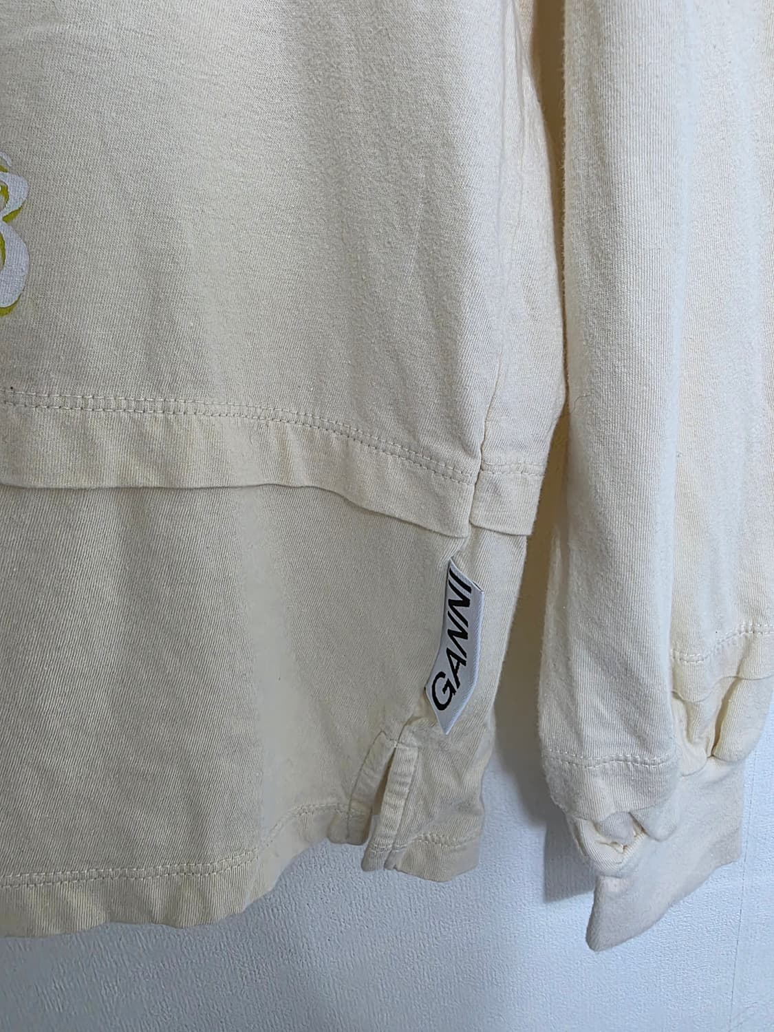 GANNI (가니) 베이지 스마일 오가닉 코튼 롱슬리브 S 상품이미지6