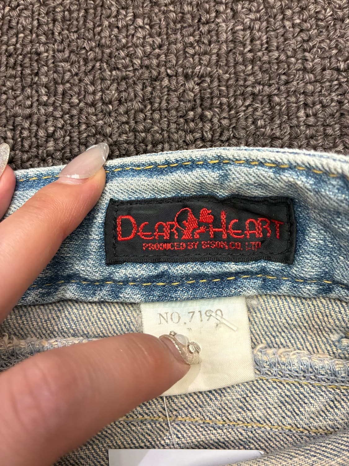OS)Dear Heart 빈티지 여성 지퍼 디테일 부츠컷 데님팬츠 상품이미지5
