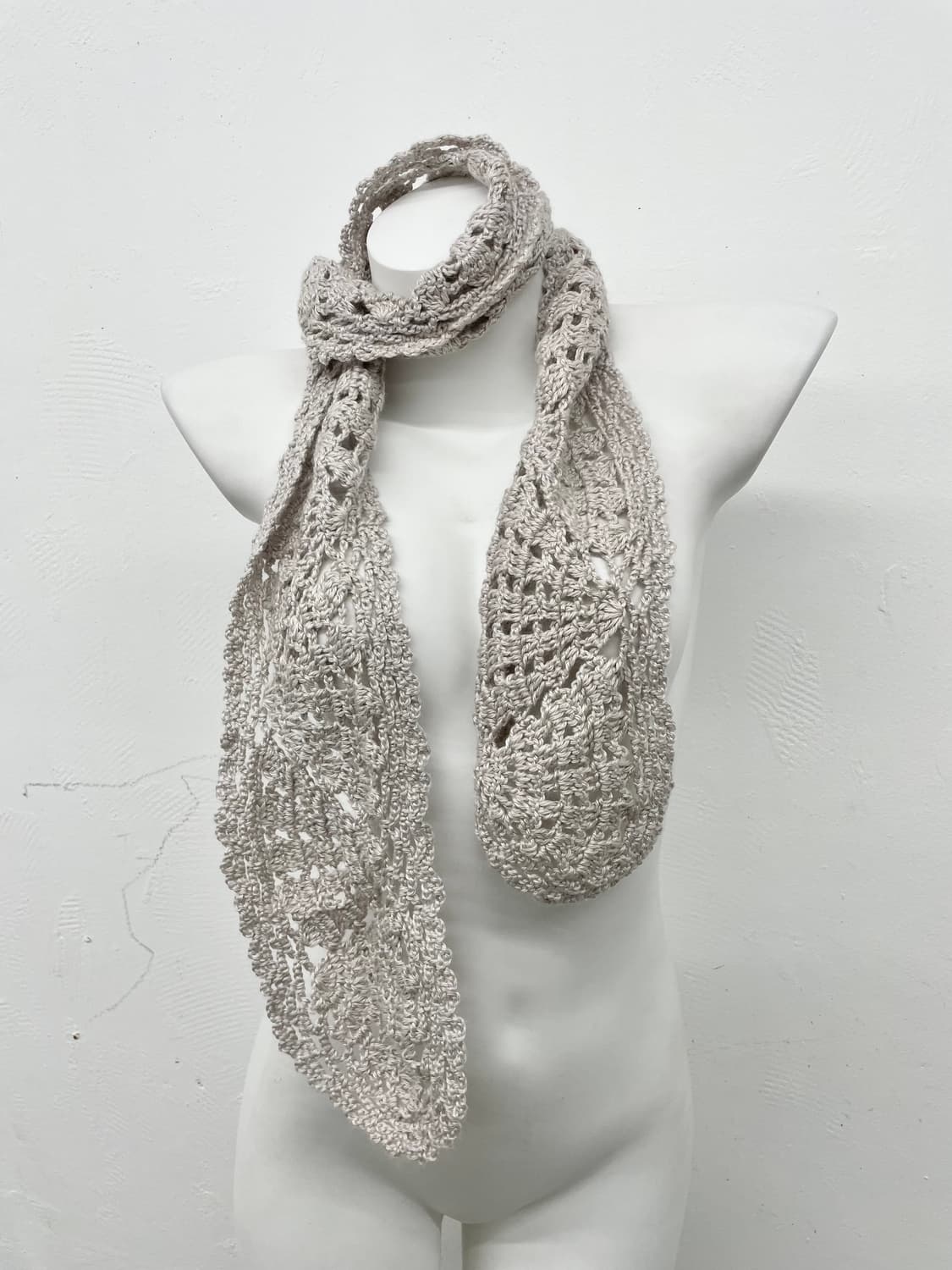 모리 크로셰 짜임 머플러 상품이미지2