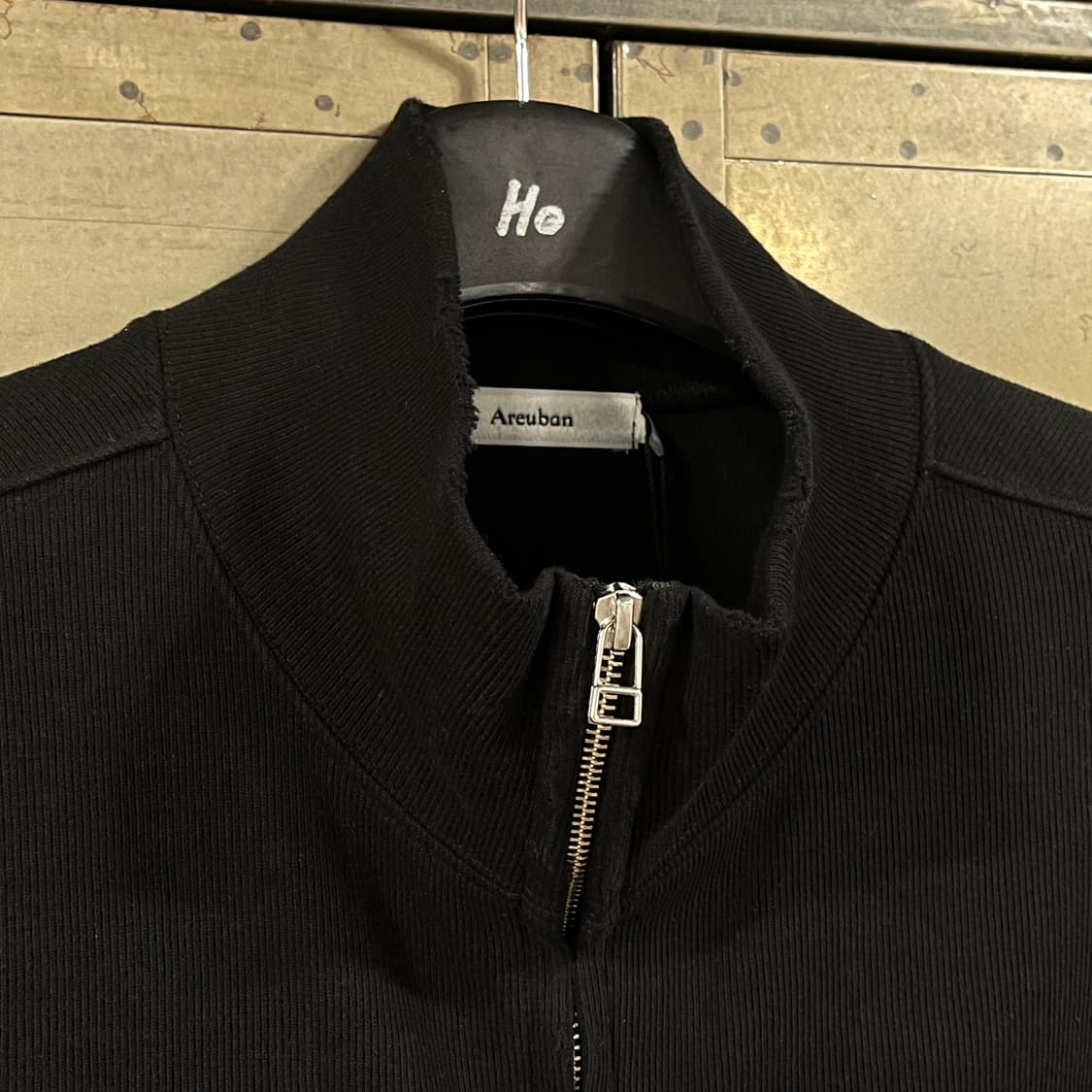 [택포](2size)아르반 리파인드 퍼커링 크롭 져지 자켓 블랙 상품이미지6