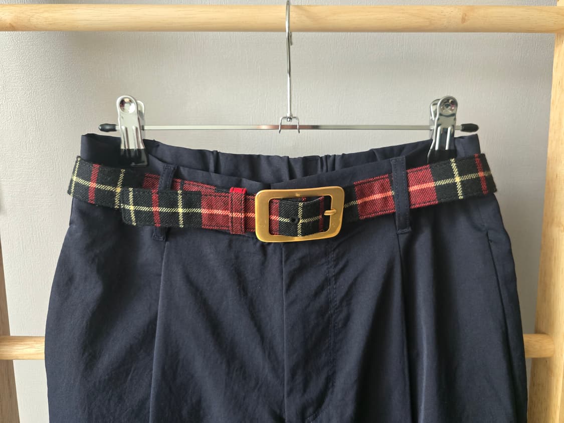 일본 MUJI 네이비 슬랙스(프라다천 느낌) 상품이미지6