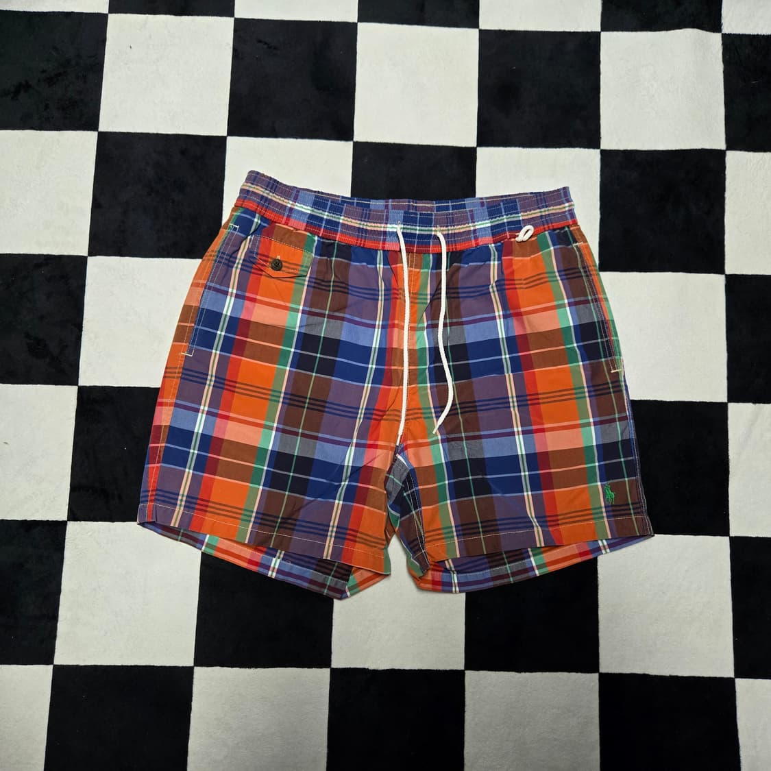 M 폴로랄프로렌 체크 스윔팬츠 수영복 멀티컬러 상품이미지1
