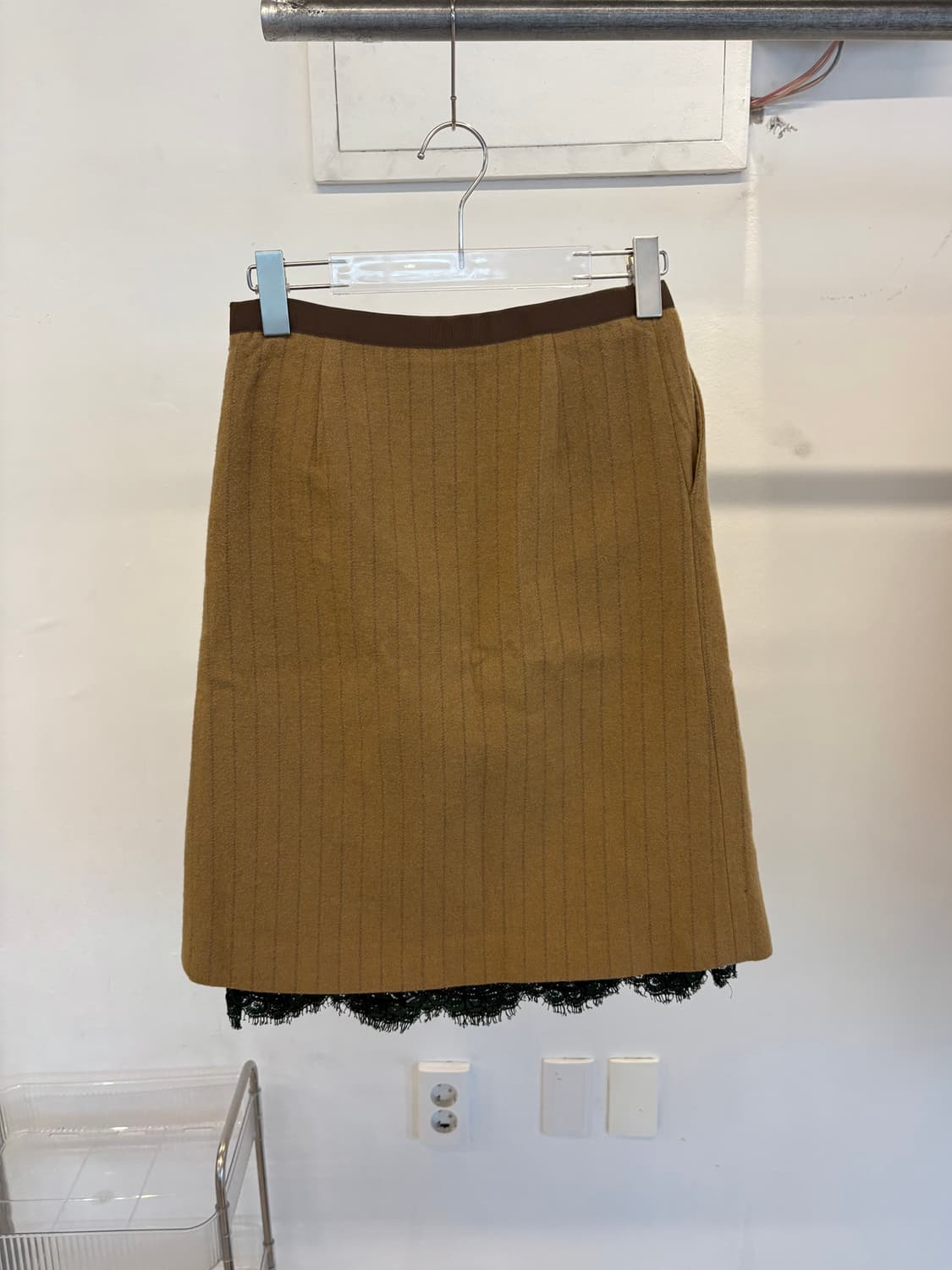 Sacai Luck lace layered midi skirt 상품이미지3