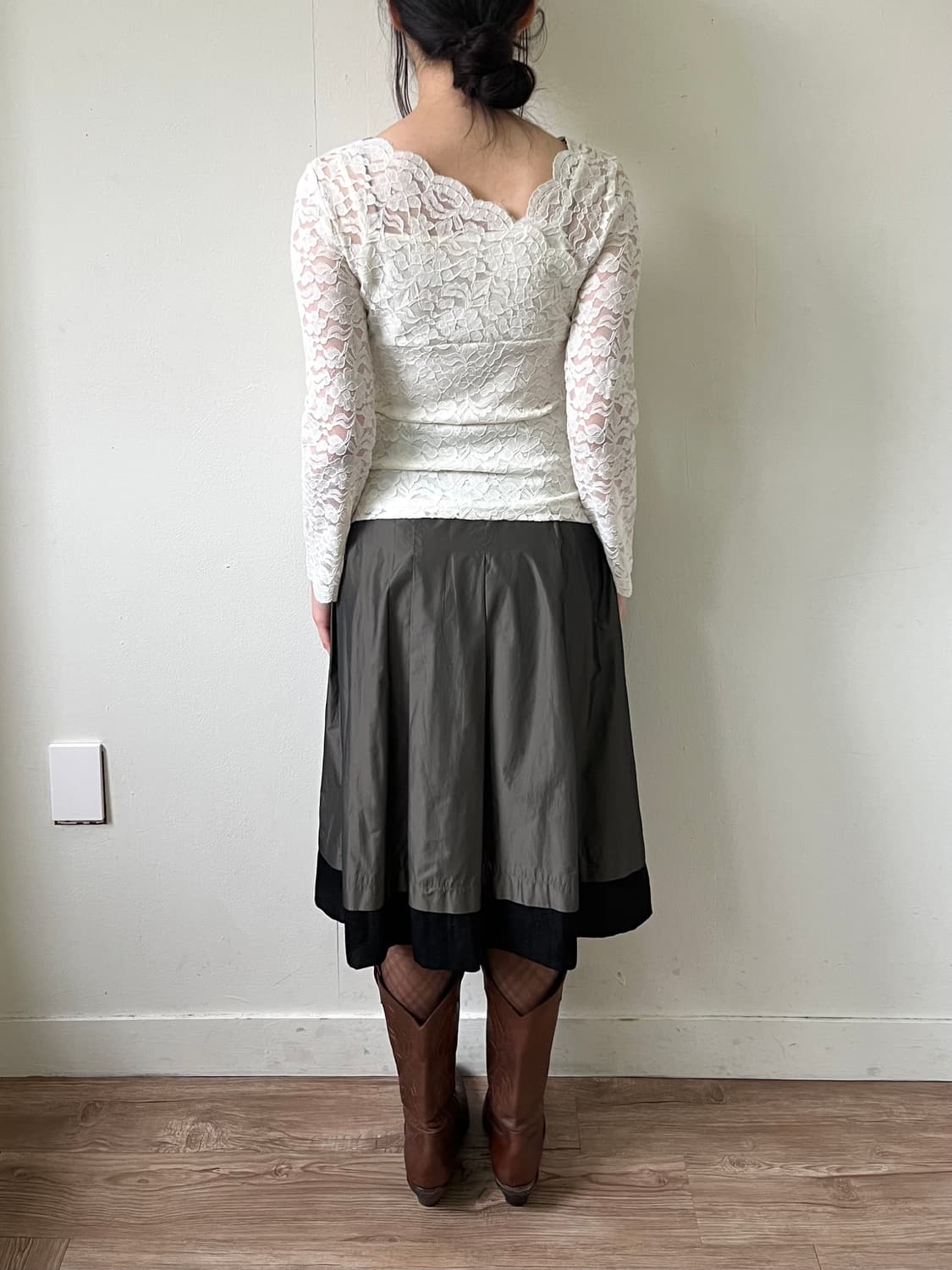 mysty woman 레이스 시스루 탑 상품이미지10