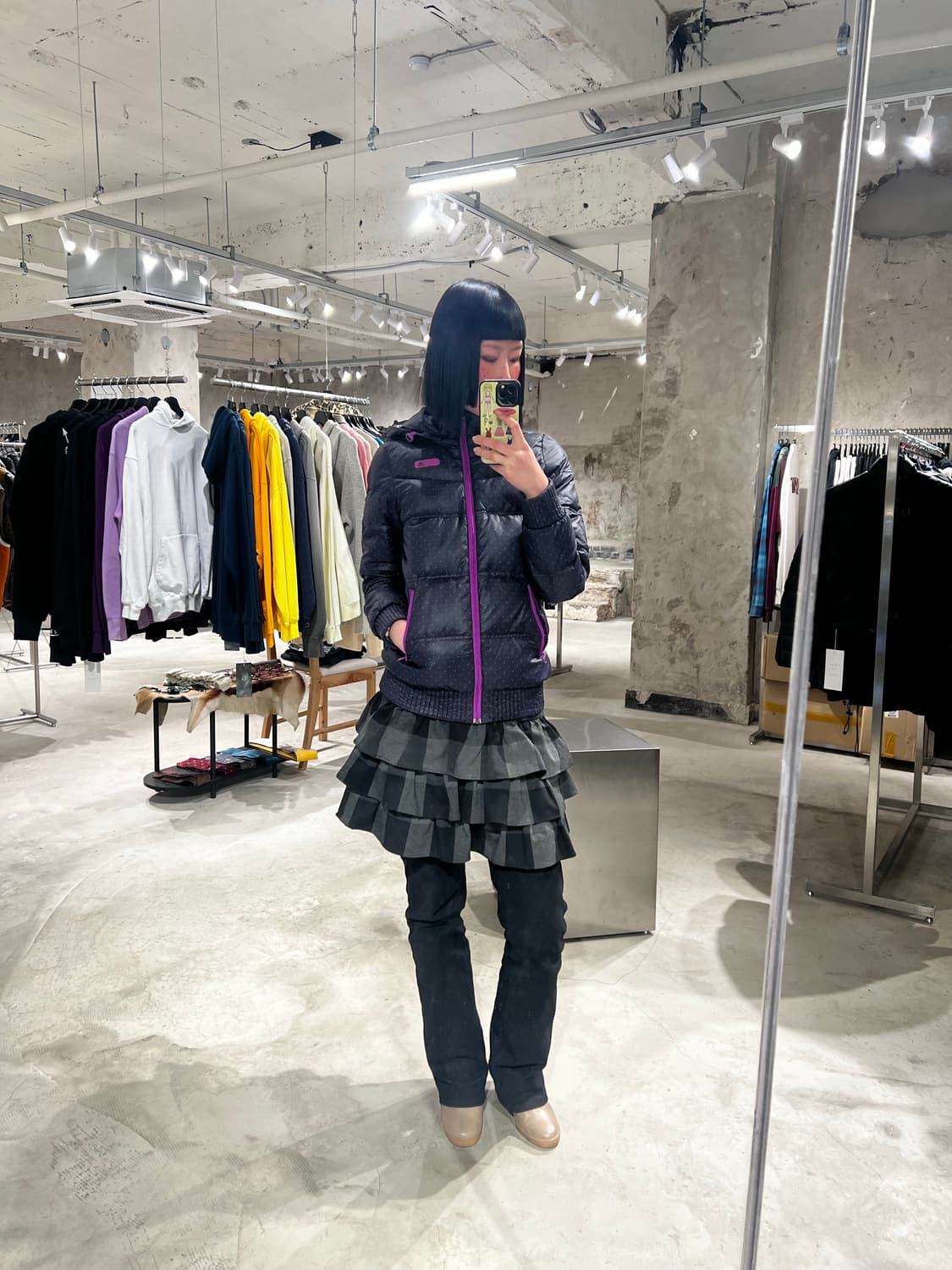 아디다스 퍼플 도트 후디 경량 집업 상품이미지5