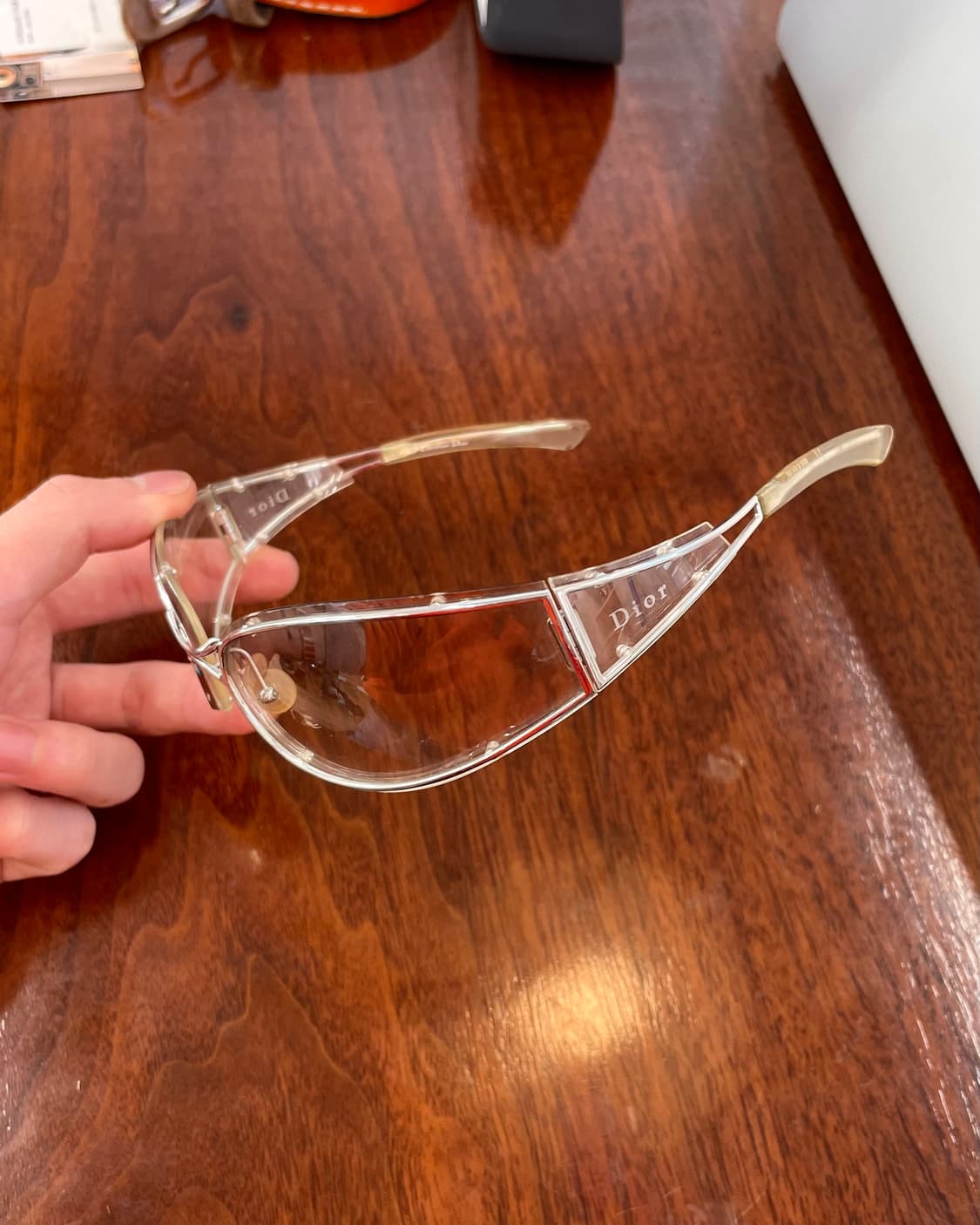 디올 2001SS 클리어 선글라스 상품이미지8
