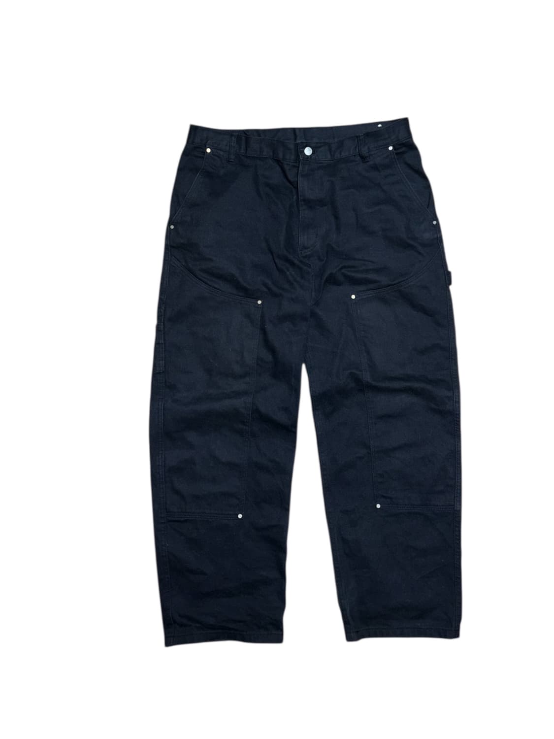 자라 블랙 더블니 카펜터 워크팬츠 상품이미지4