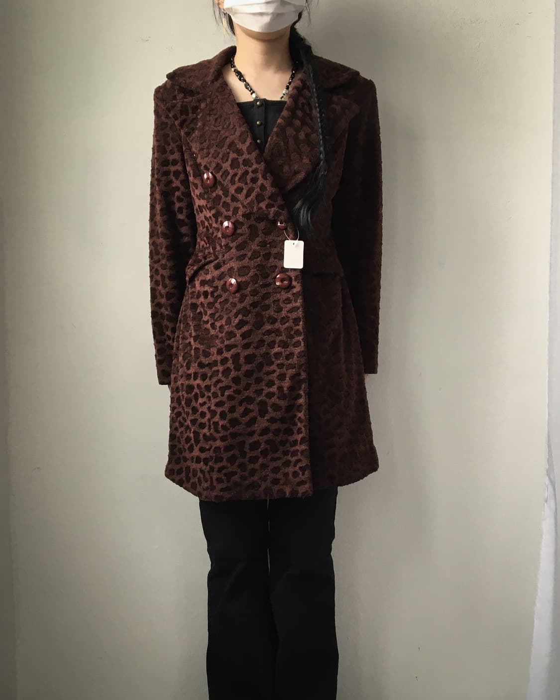 Pattern point coat 상품이미지7