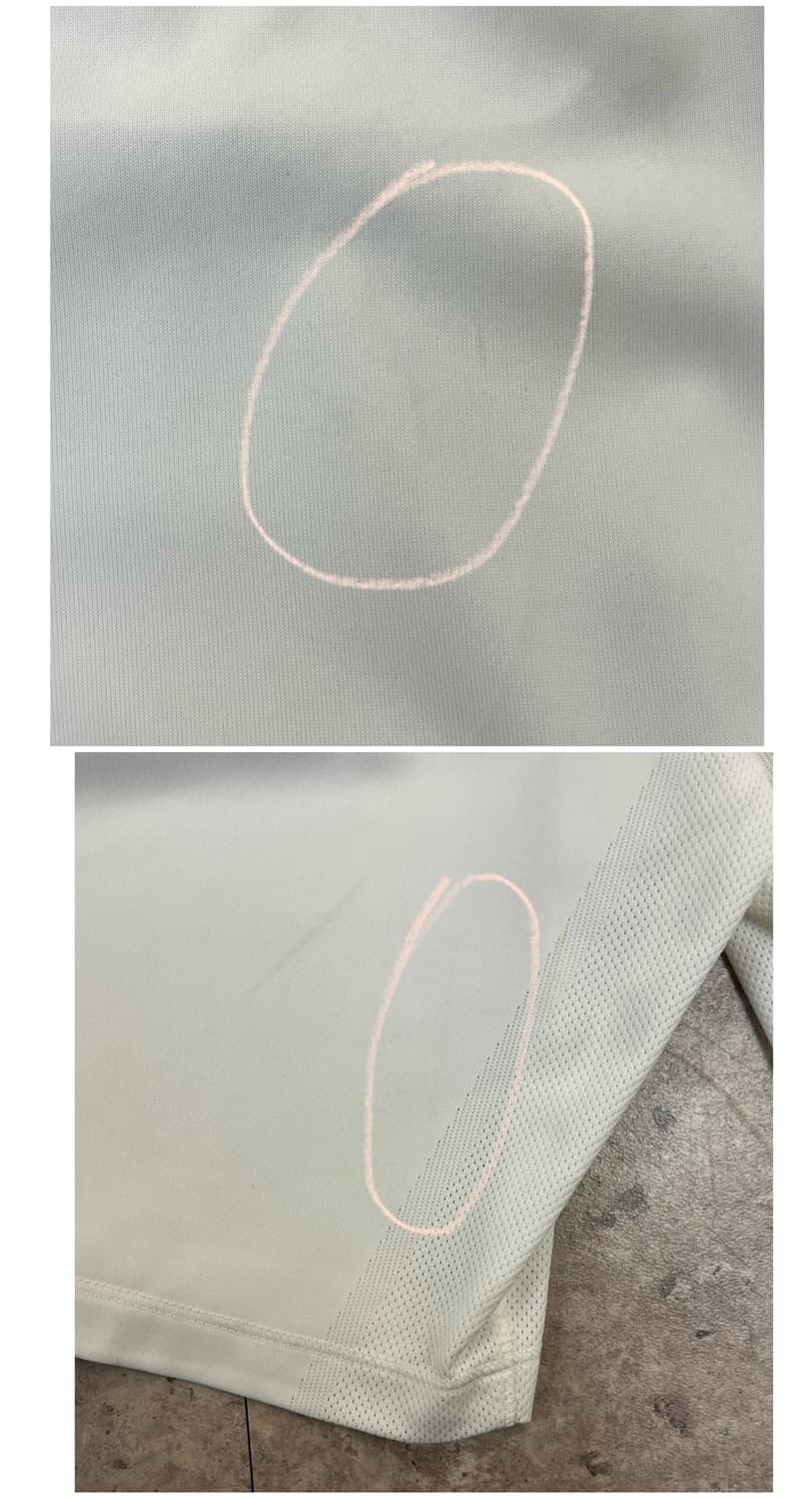 니이키 국대 선수 지급용 하프 팬츠 화이트 M #csz4071  상품이미지9